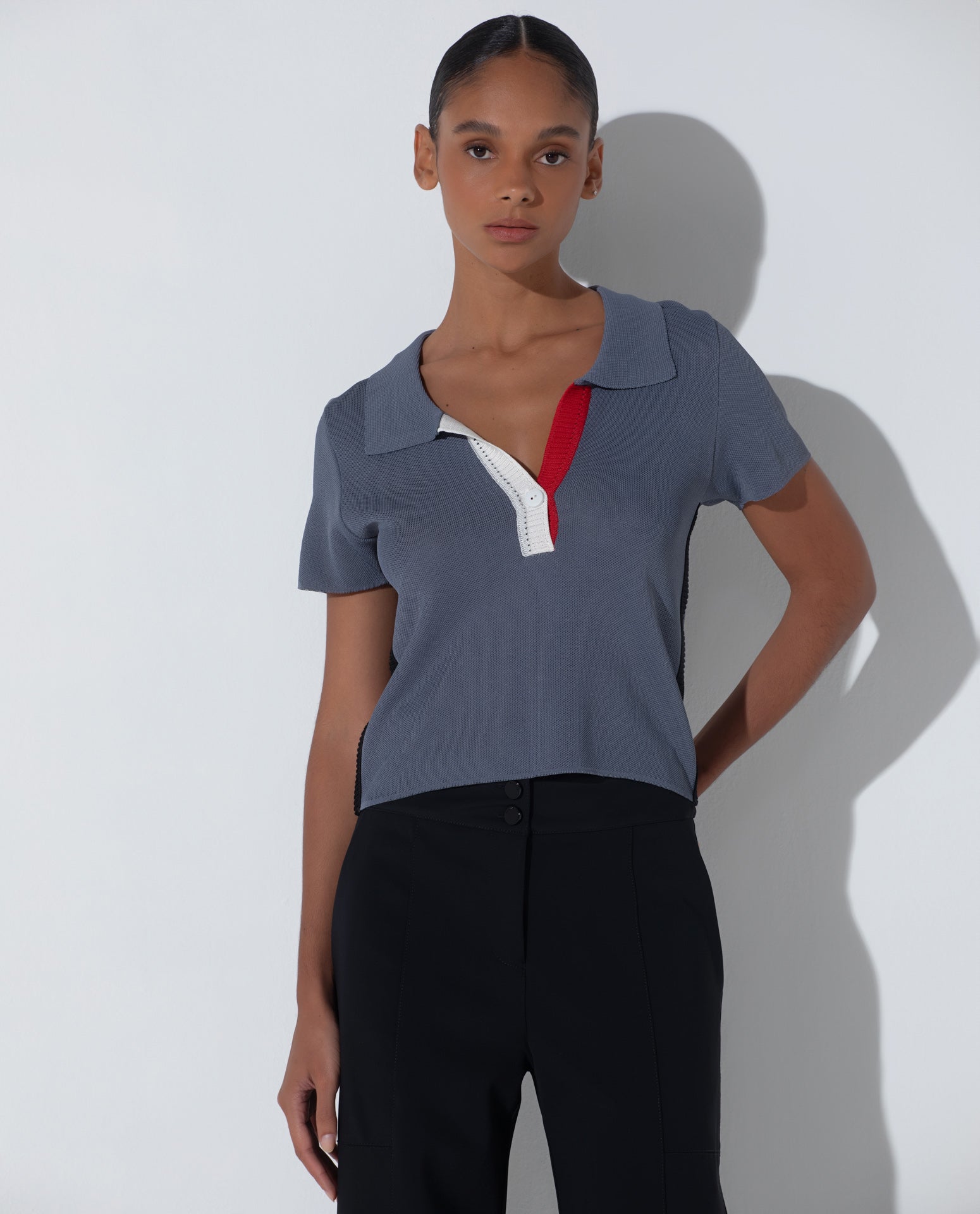 Blusa Lafort Gola Polo Charlotte Tricot