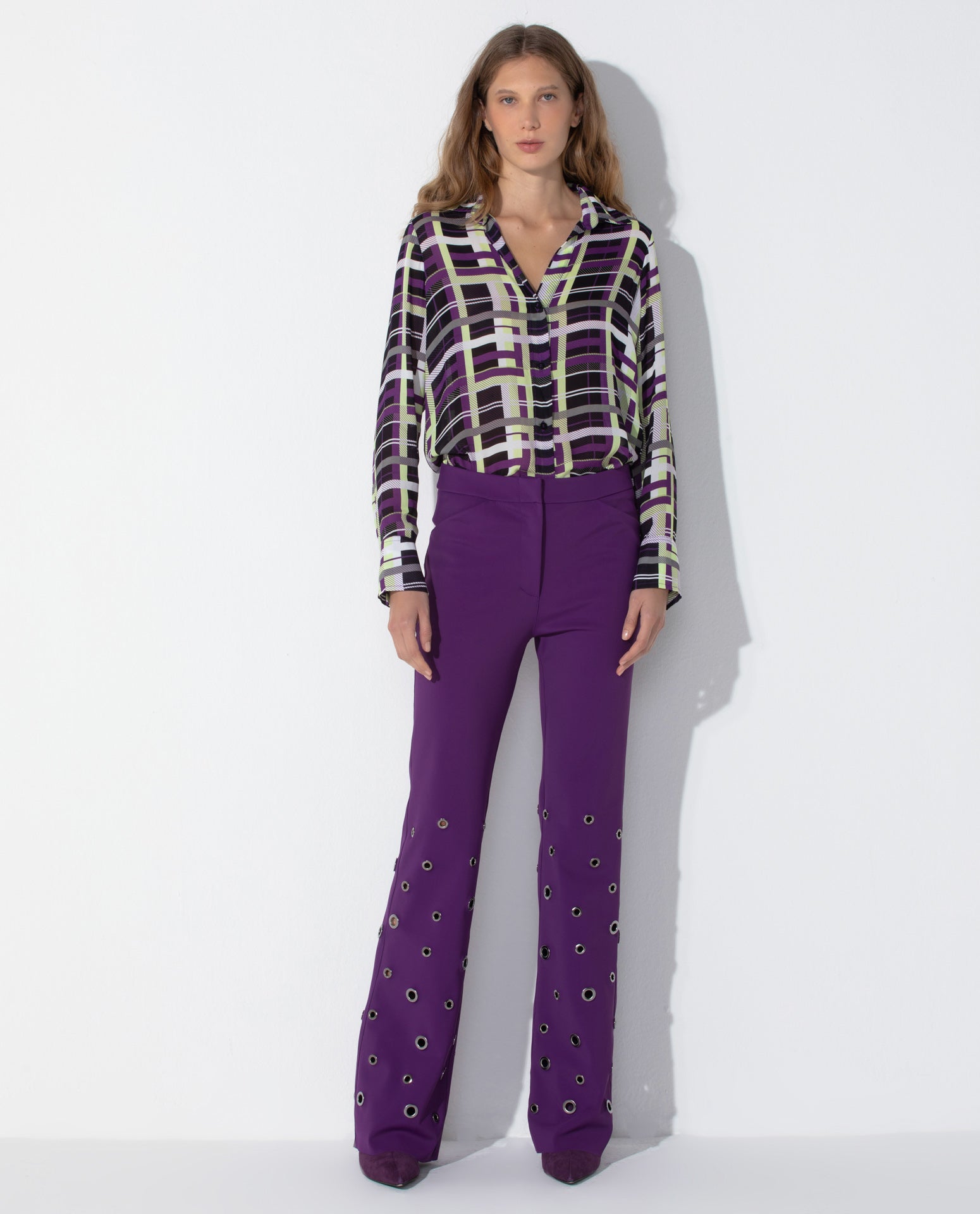 Calça Lafort Boot Com Ilhós Mônica Technoblock®