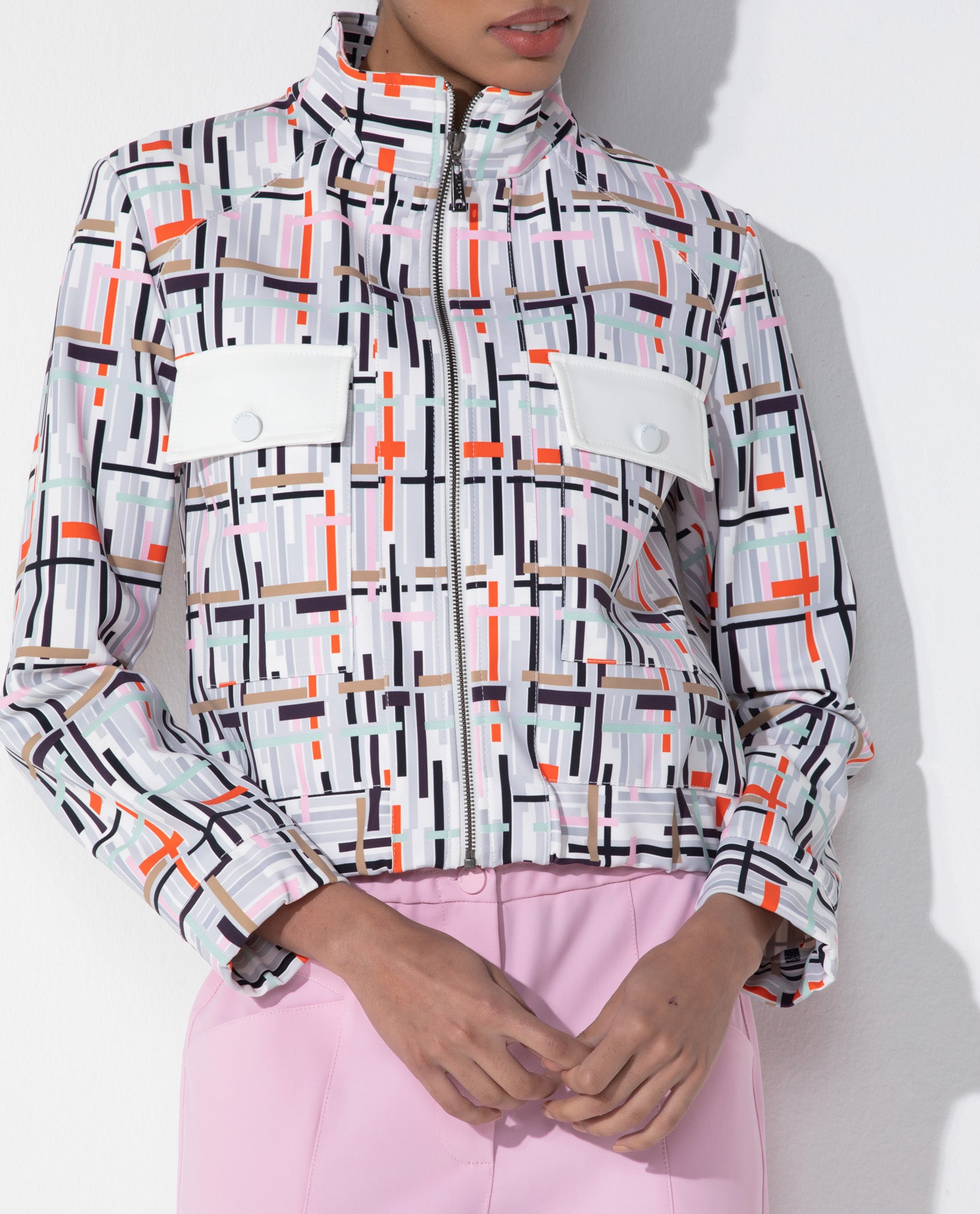 Jaqueta Lafort Bomber Odete Technoblock® Estampada