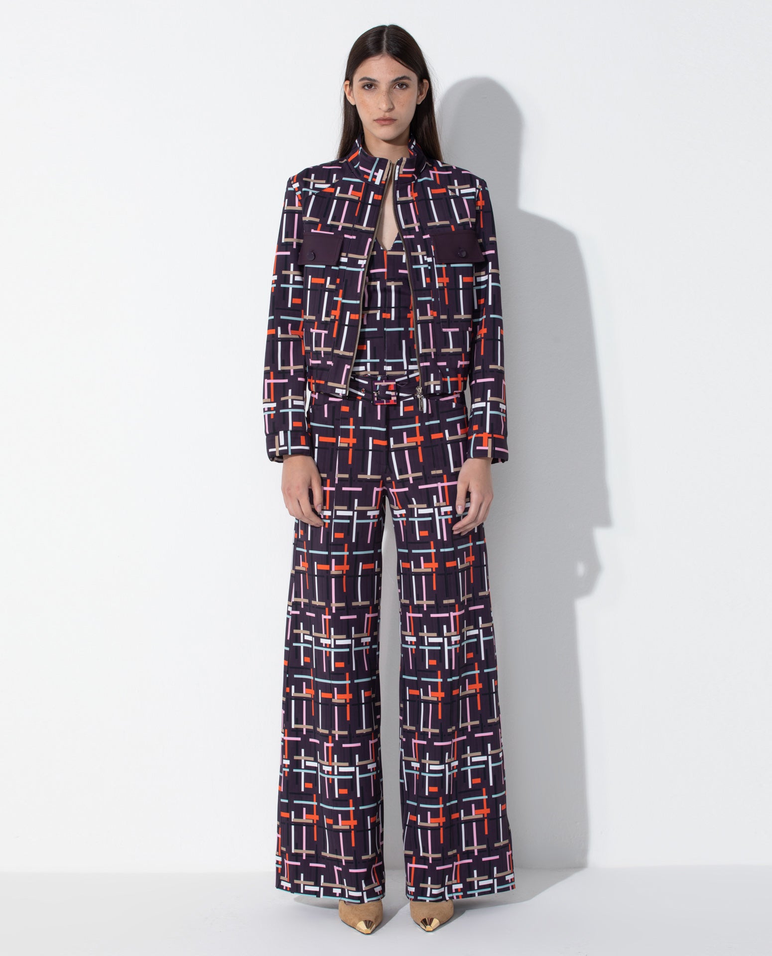 Jaqueta Lafort Bomber Odete Technoblock® Estampada