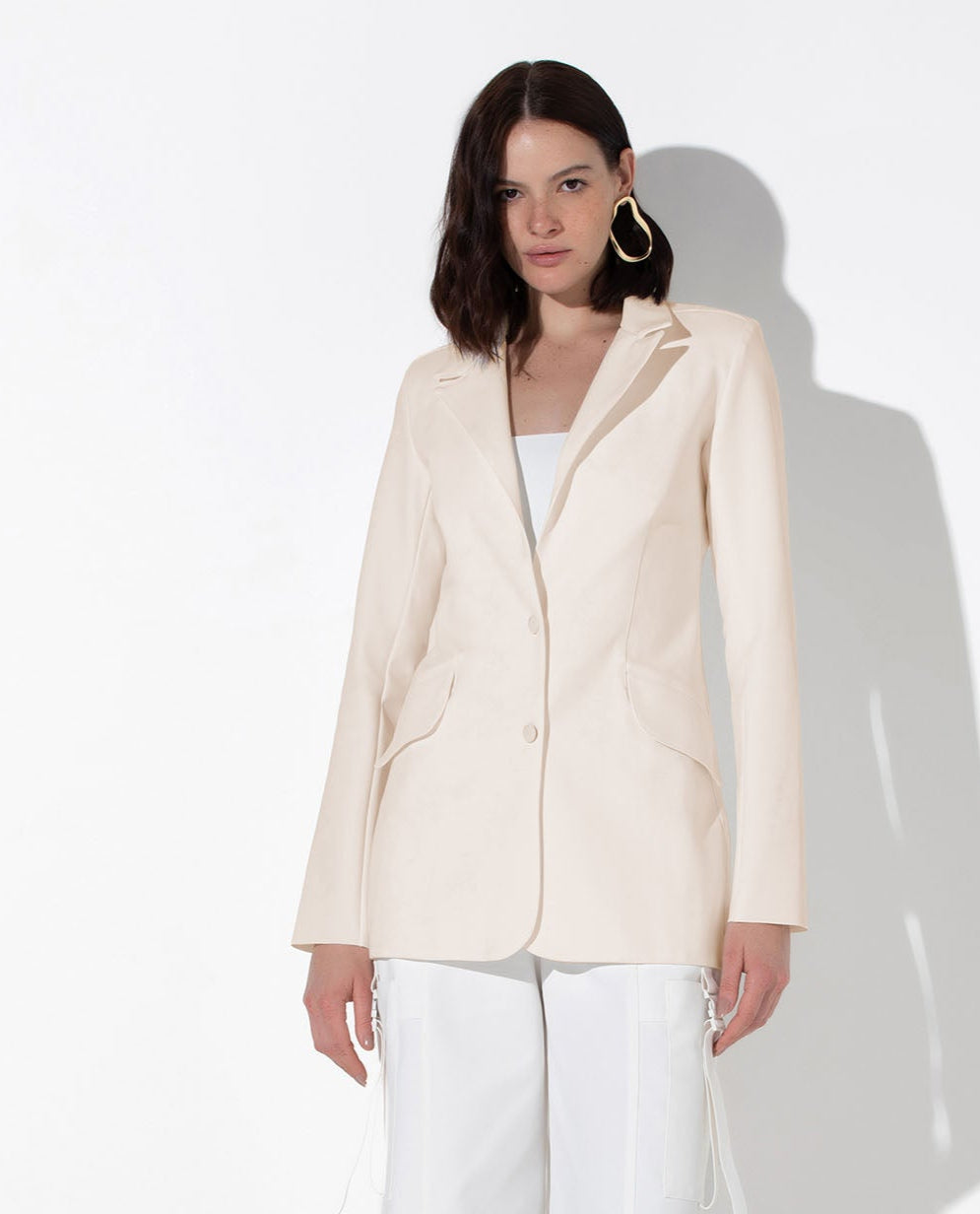 Blazer Lafort Acinturado Leah Technoblock® Neutro