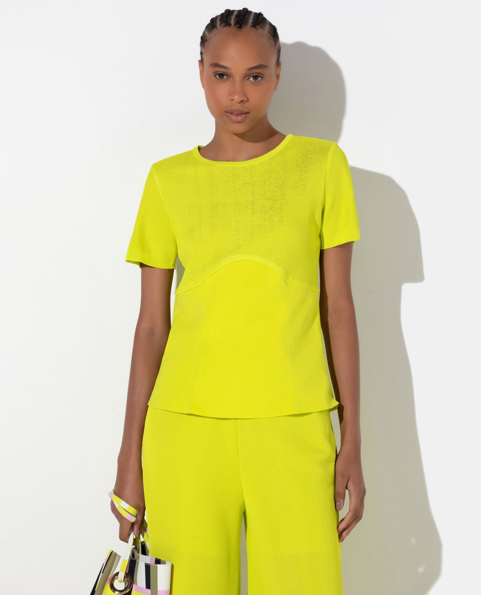 Blusa Lafort Manga Curta Sammy Technoblock®/tricot Retro Future