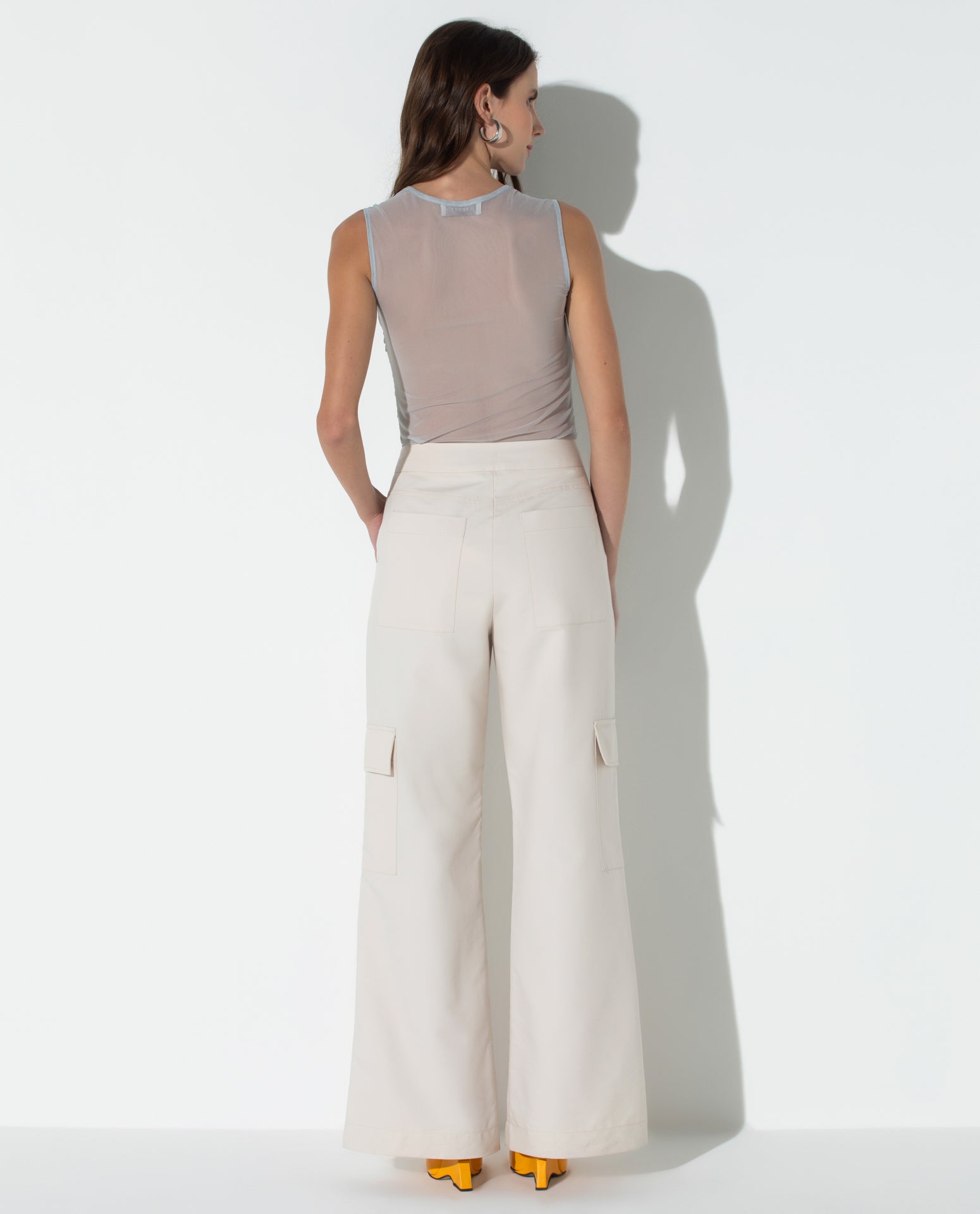 Calça Lafort Com Bolsos Hilary Cotton Twill