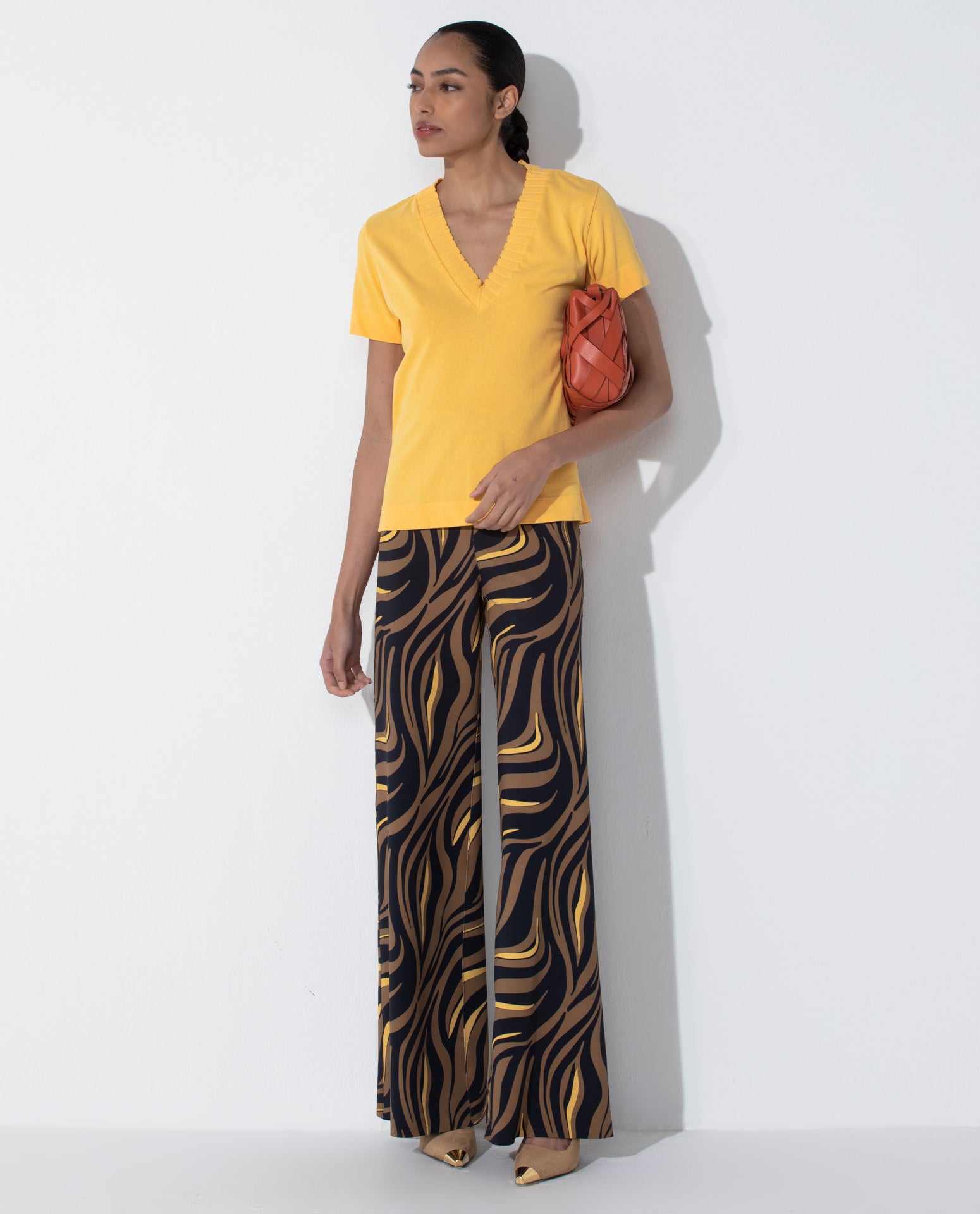 T- Shirt Lafort Gola V Claudete Malha
