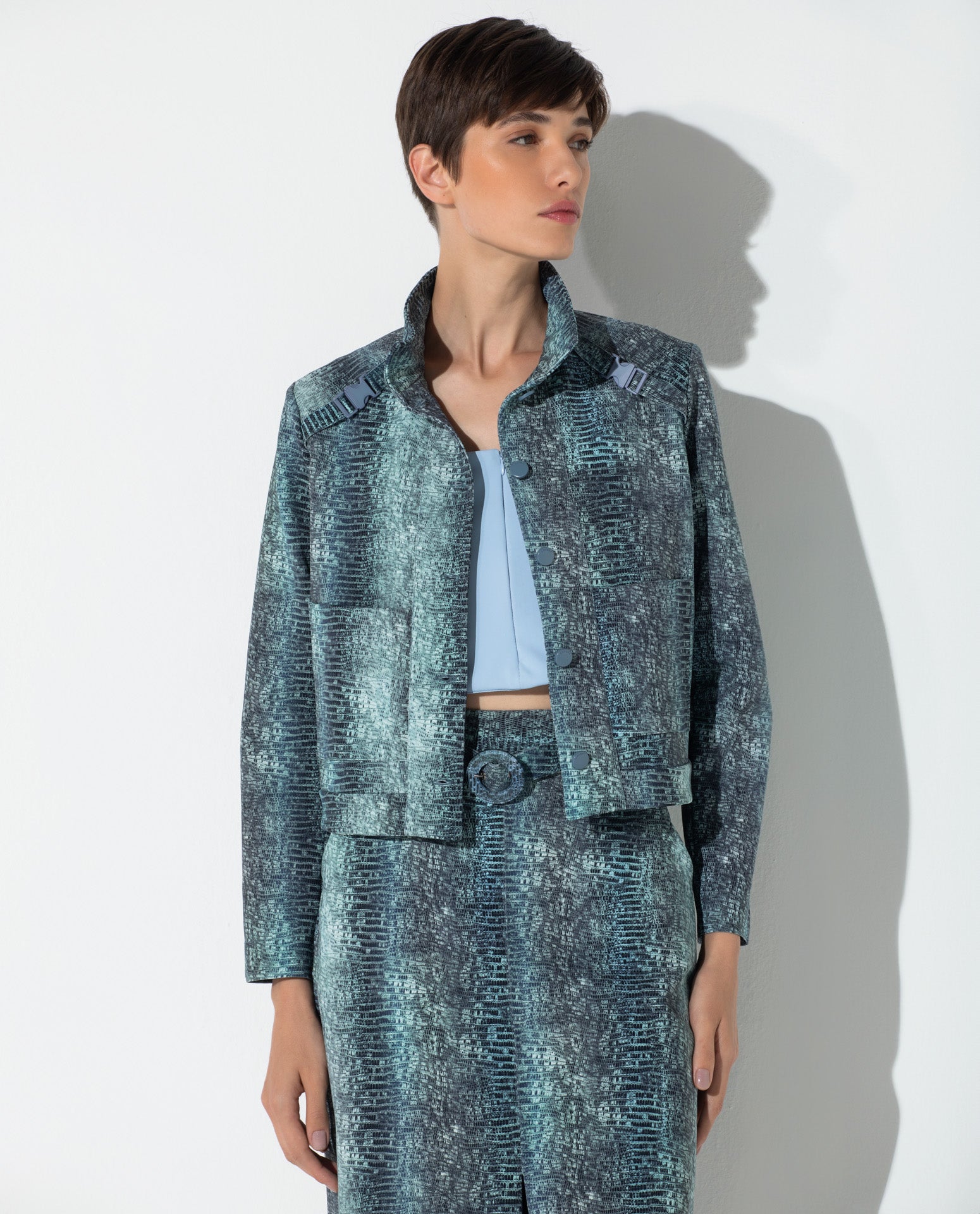 Casaco Lafort Com Bolsos Aldyne Technoblock® Estampado