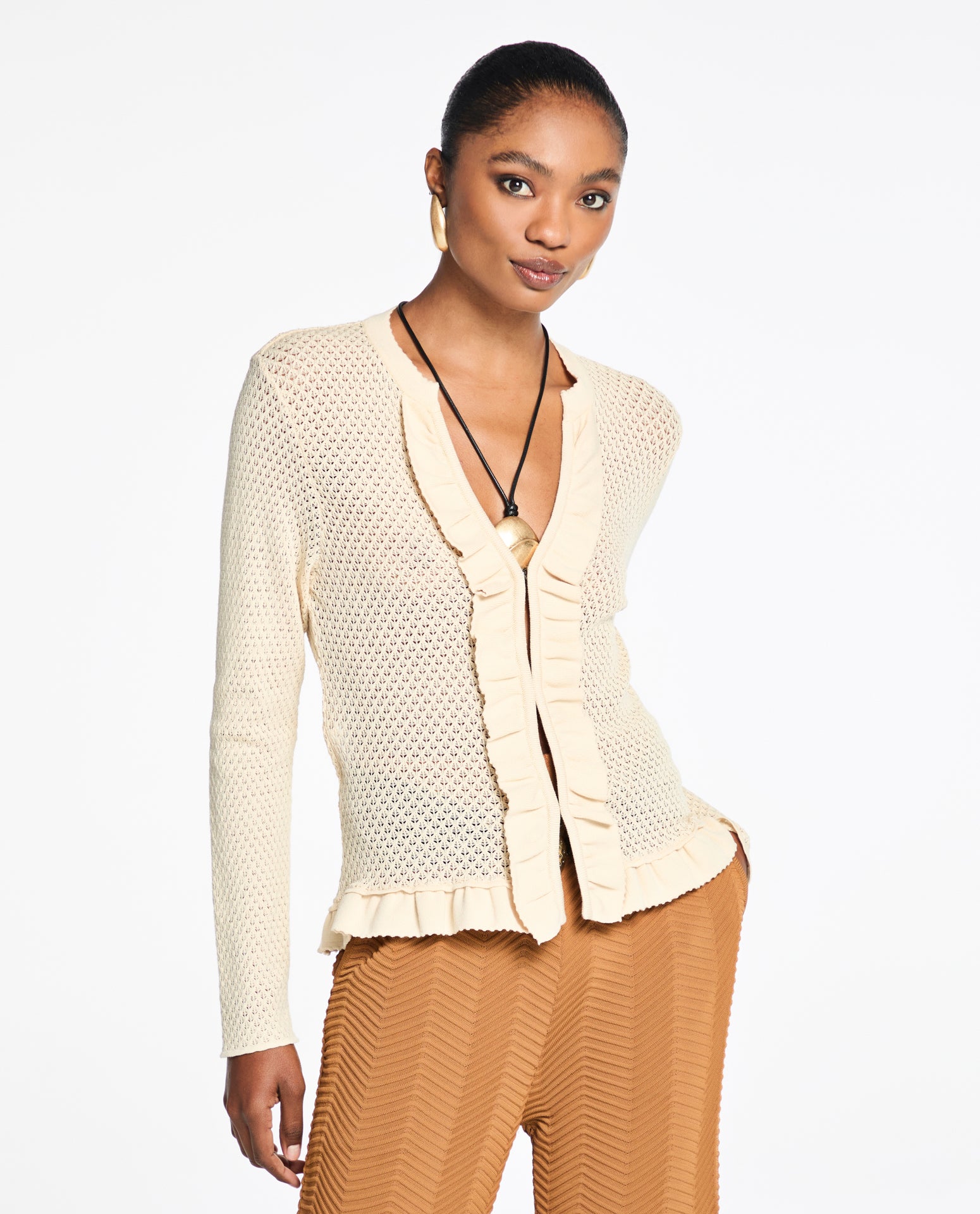 Túnica Lafort Com Babados Marjorie Tricot