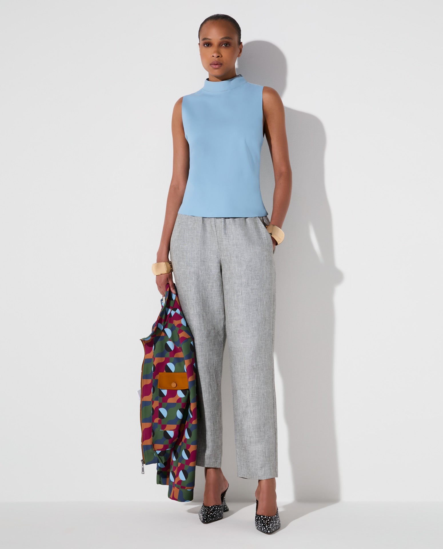 Calça Lafort Com Elástico Emiliana Linho