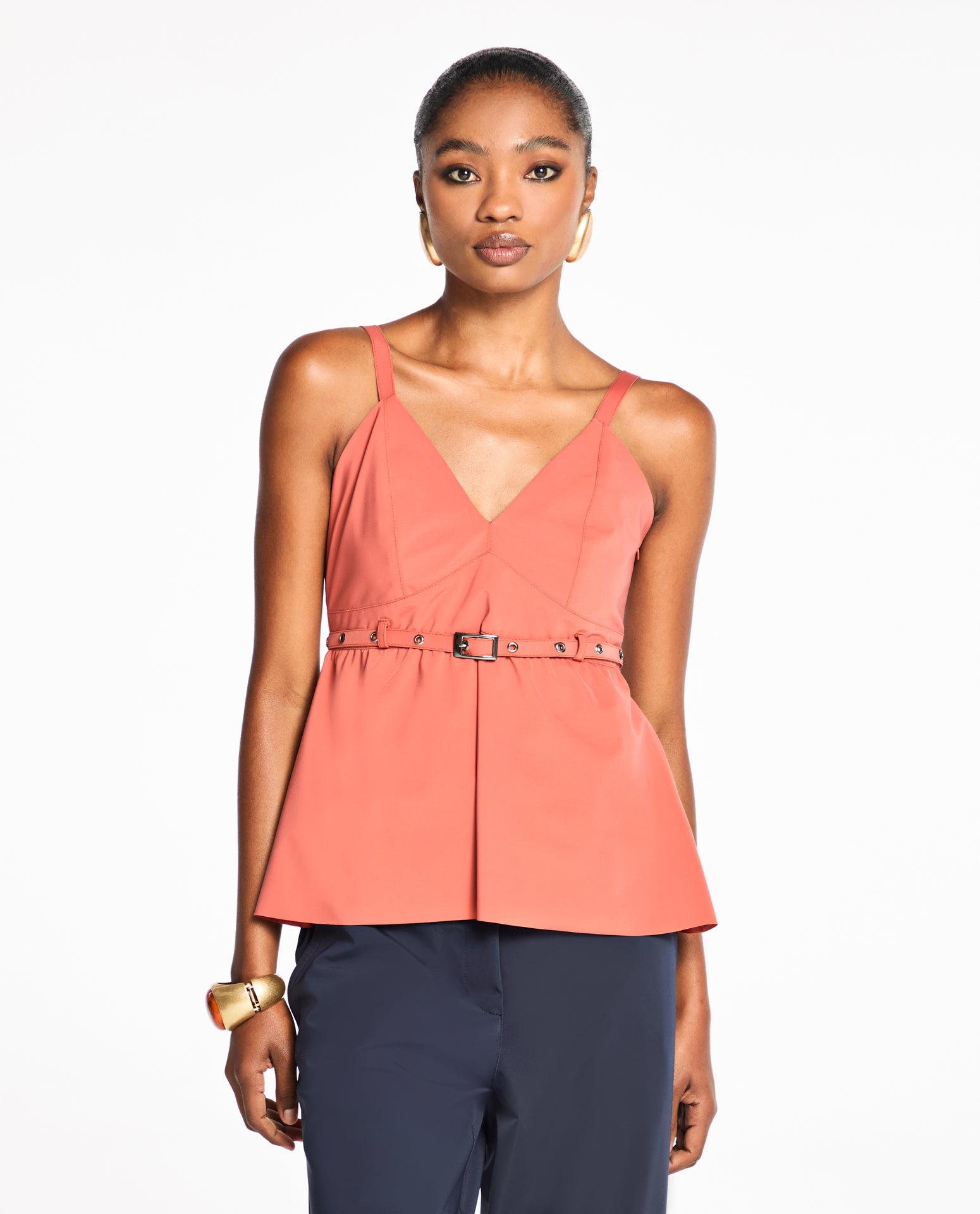 Top Lafort Com Alças Violet Edge Block