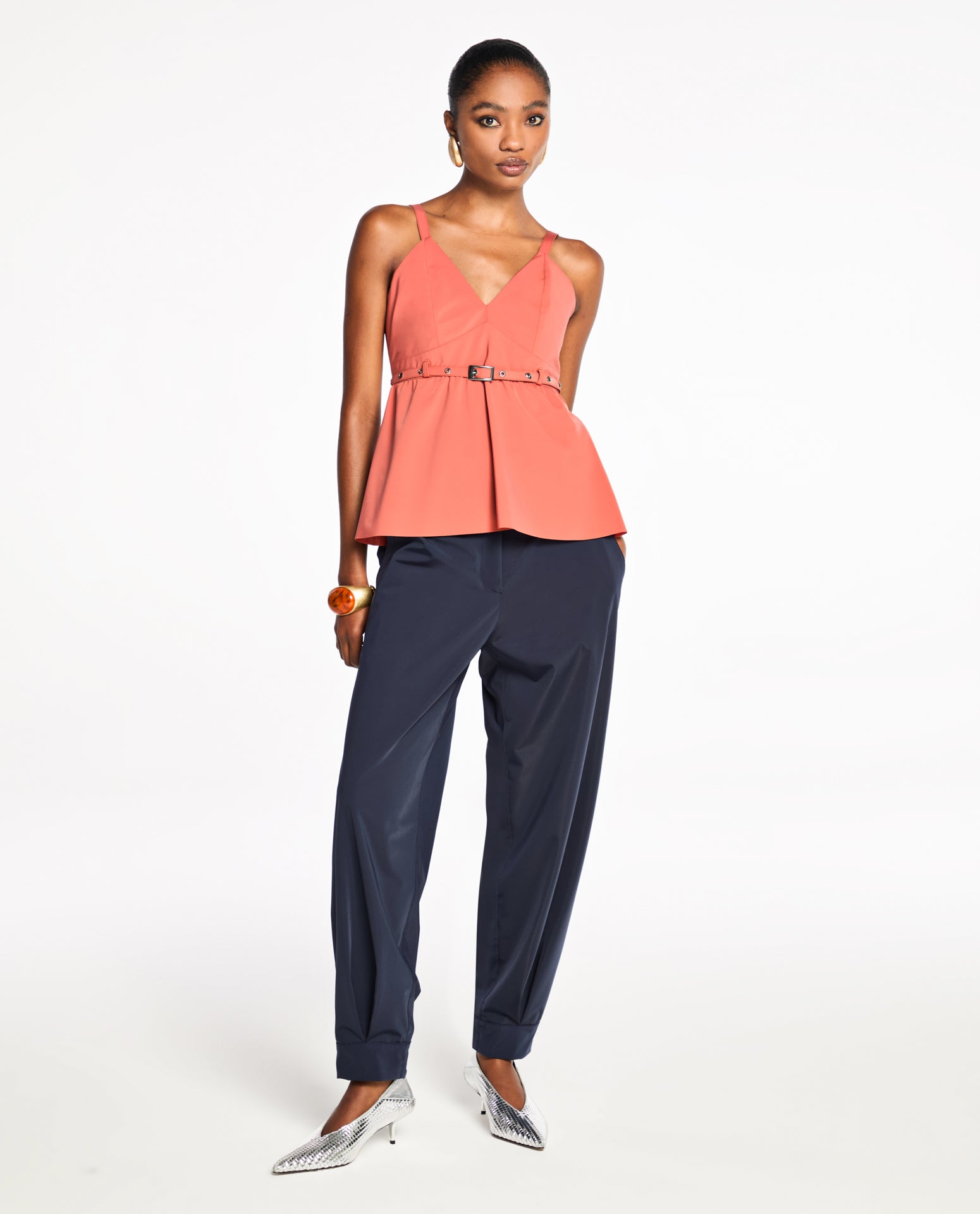 Top Lafort Com Alças Violet Edge Block