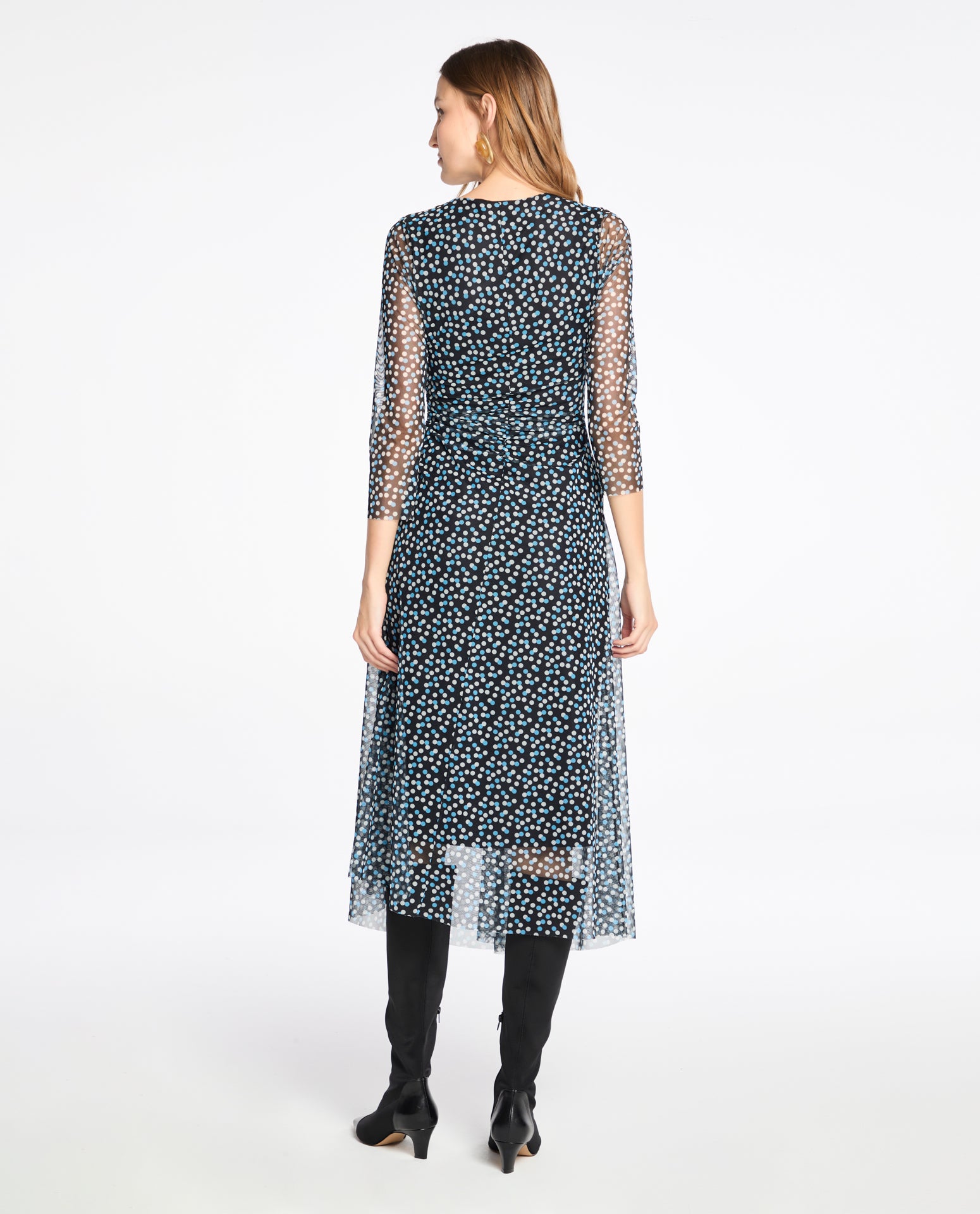 Vestido Lafort Midi Emi Tela Block Estampado