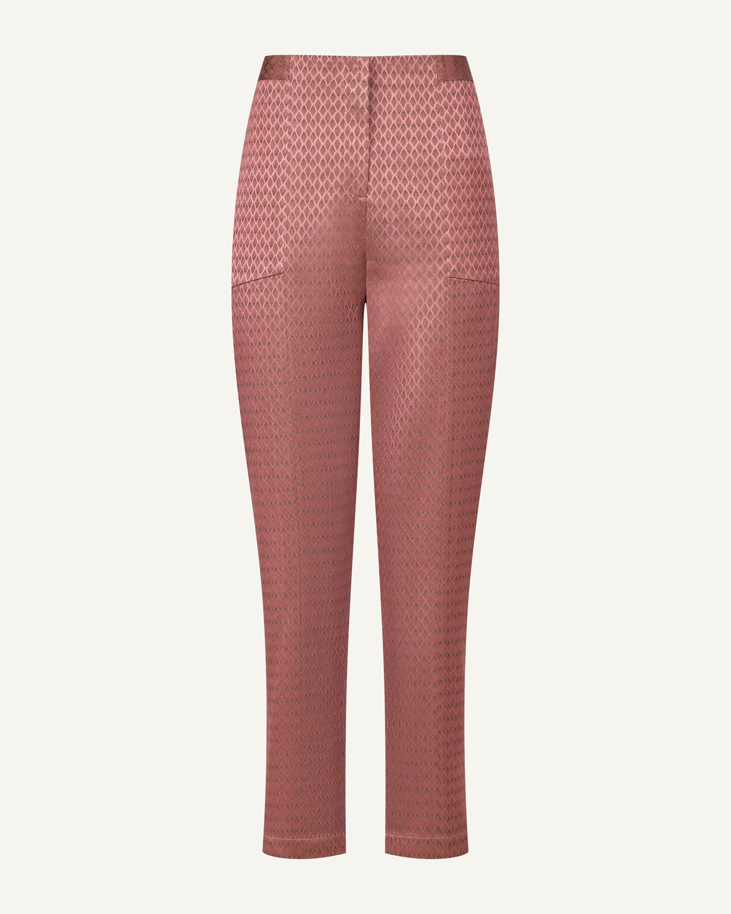 Calça Lafort Recortes Jade Jacquard