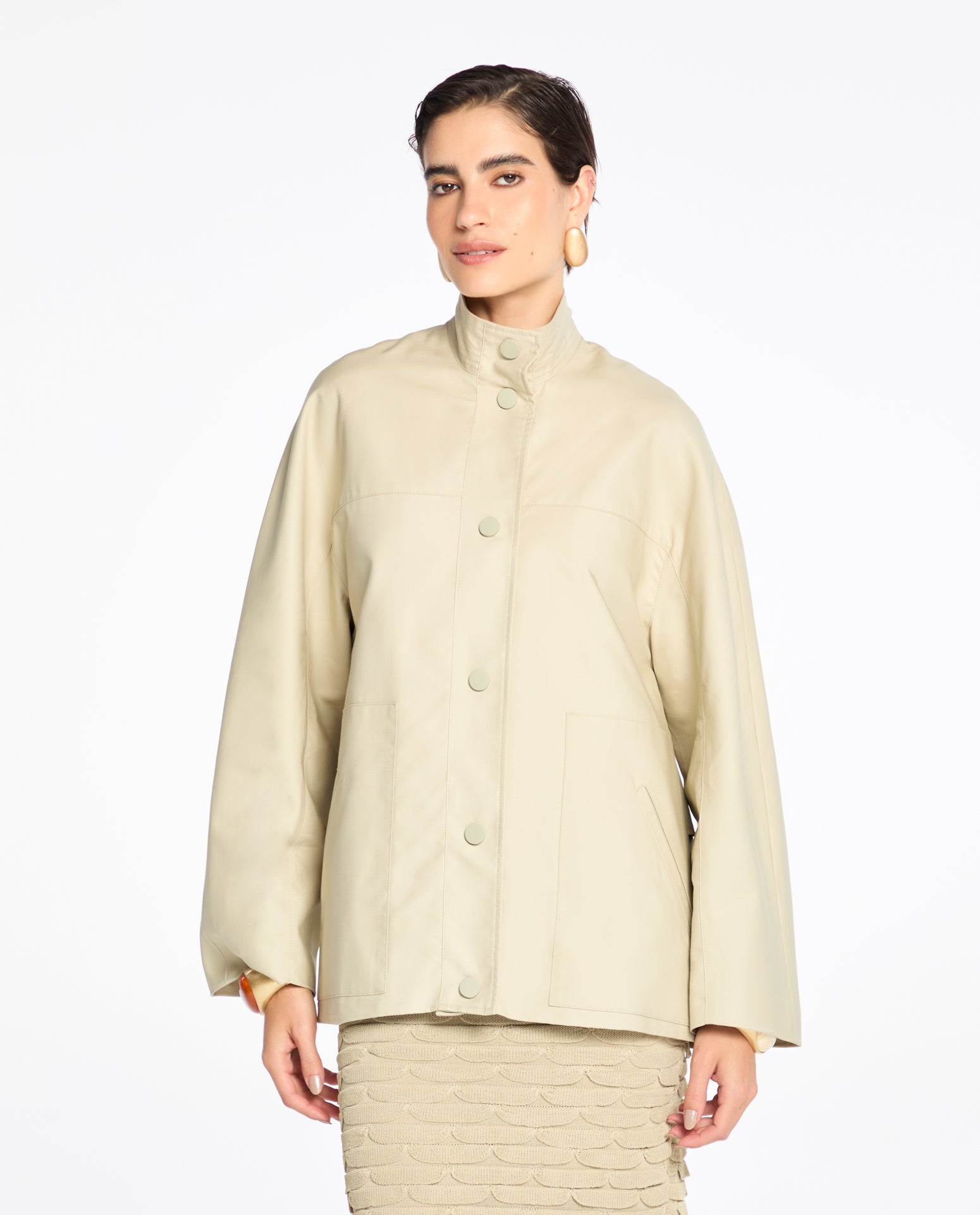 Jaqueta Lafort Recortes Bea Cotton Twill