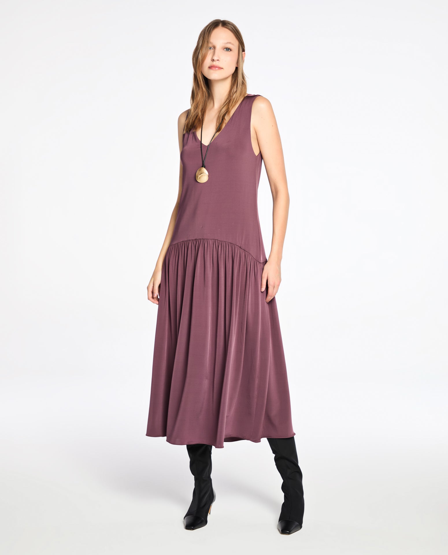 Vestido Lafort Midi Ebony Jersey