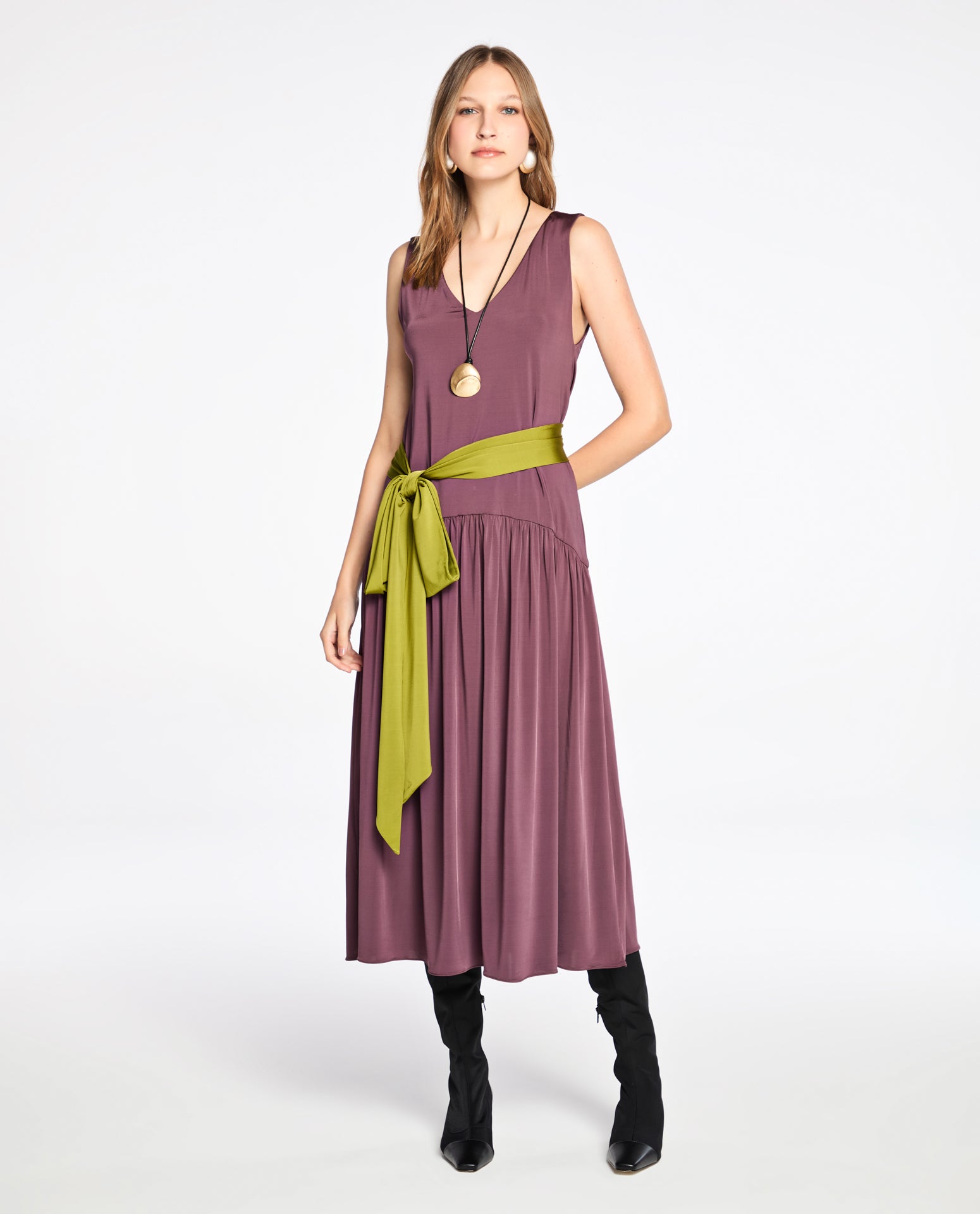 Vestido Lafort Midi Ebony Jersey