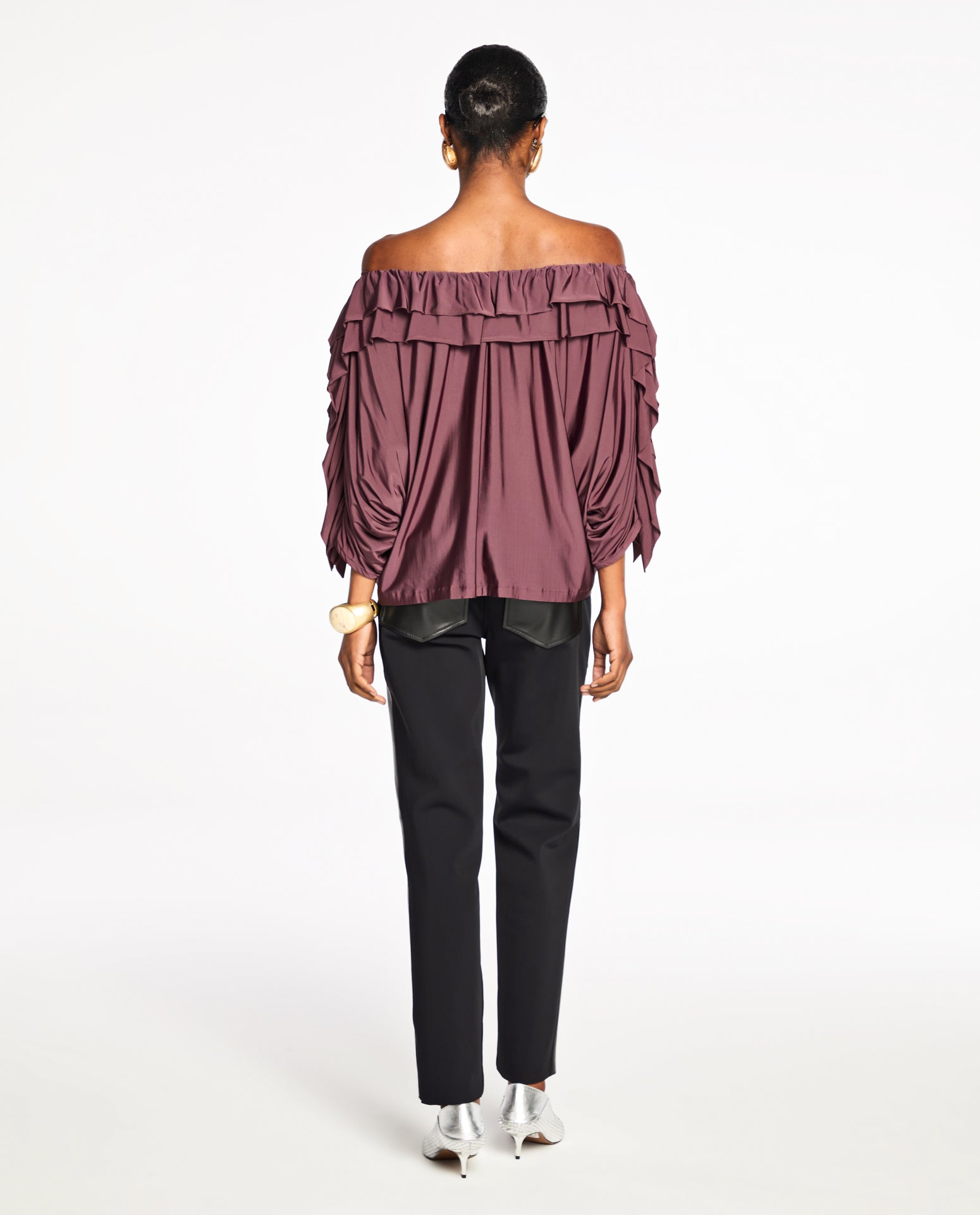 Blusa Lafort Babados Izza Jersey