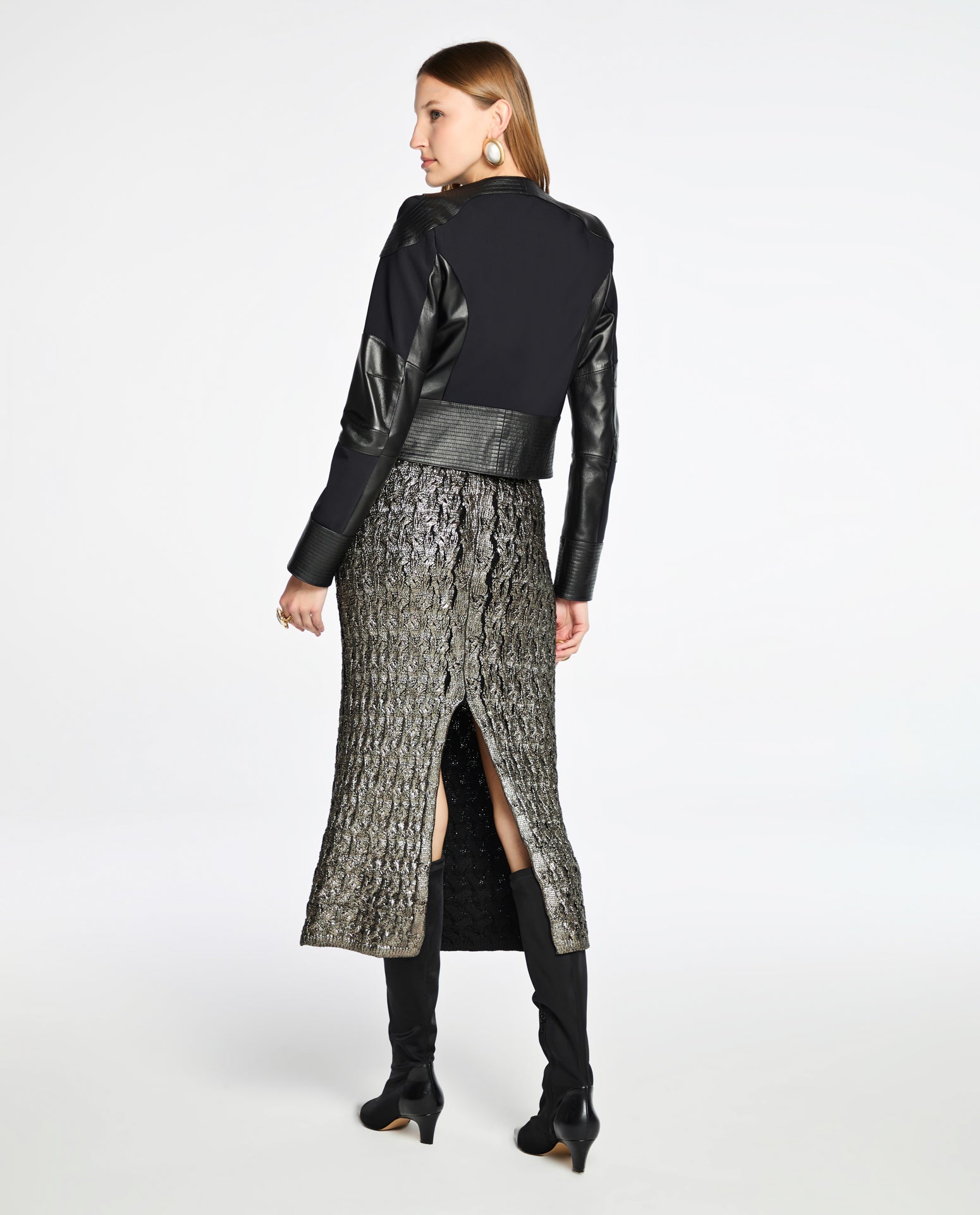 Jaqueta Lafort Com Block Bonnie Couro