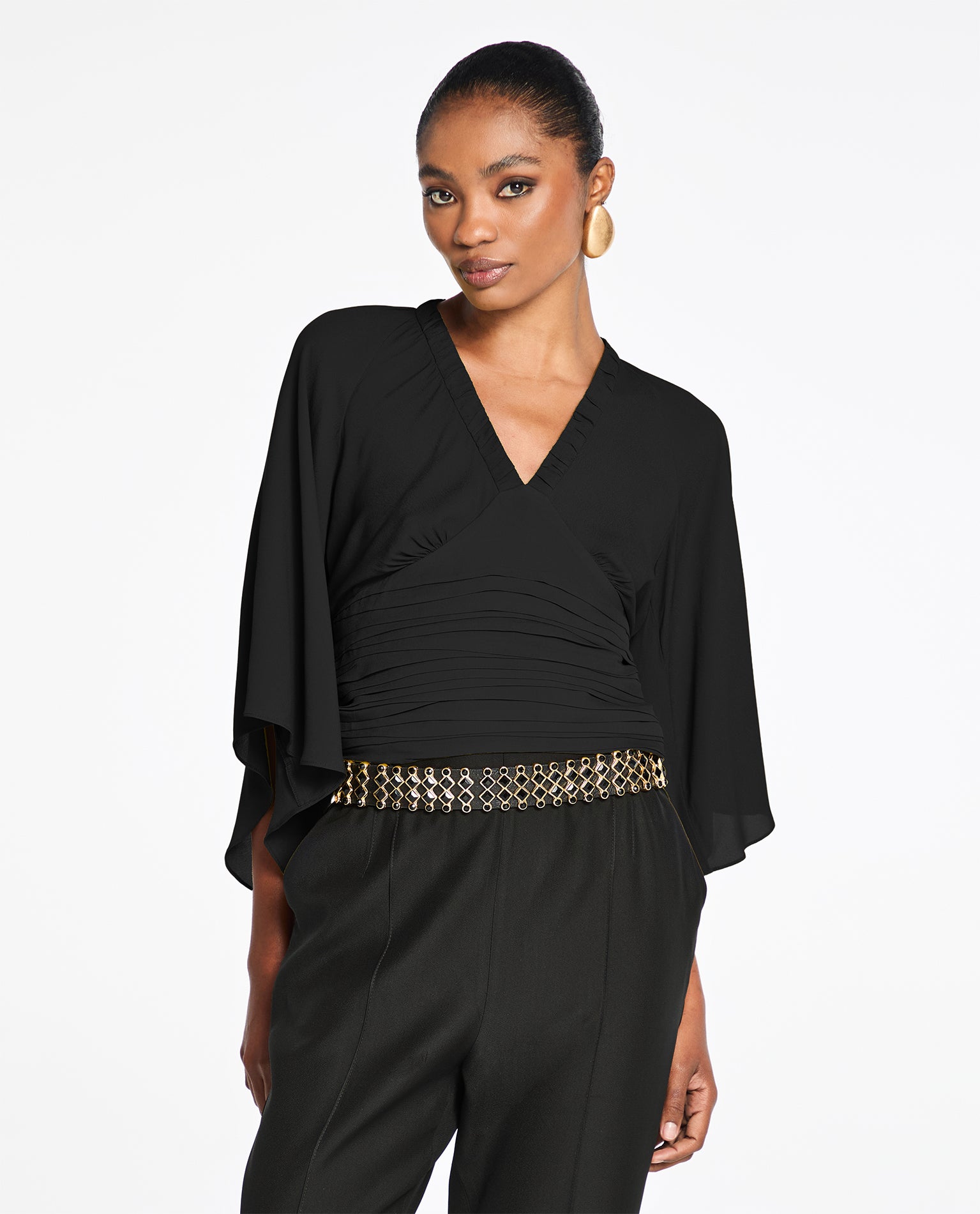 Blusa Lafort Nervuras Lau Crepe Leve