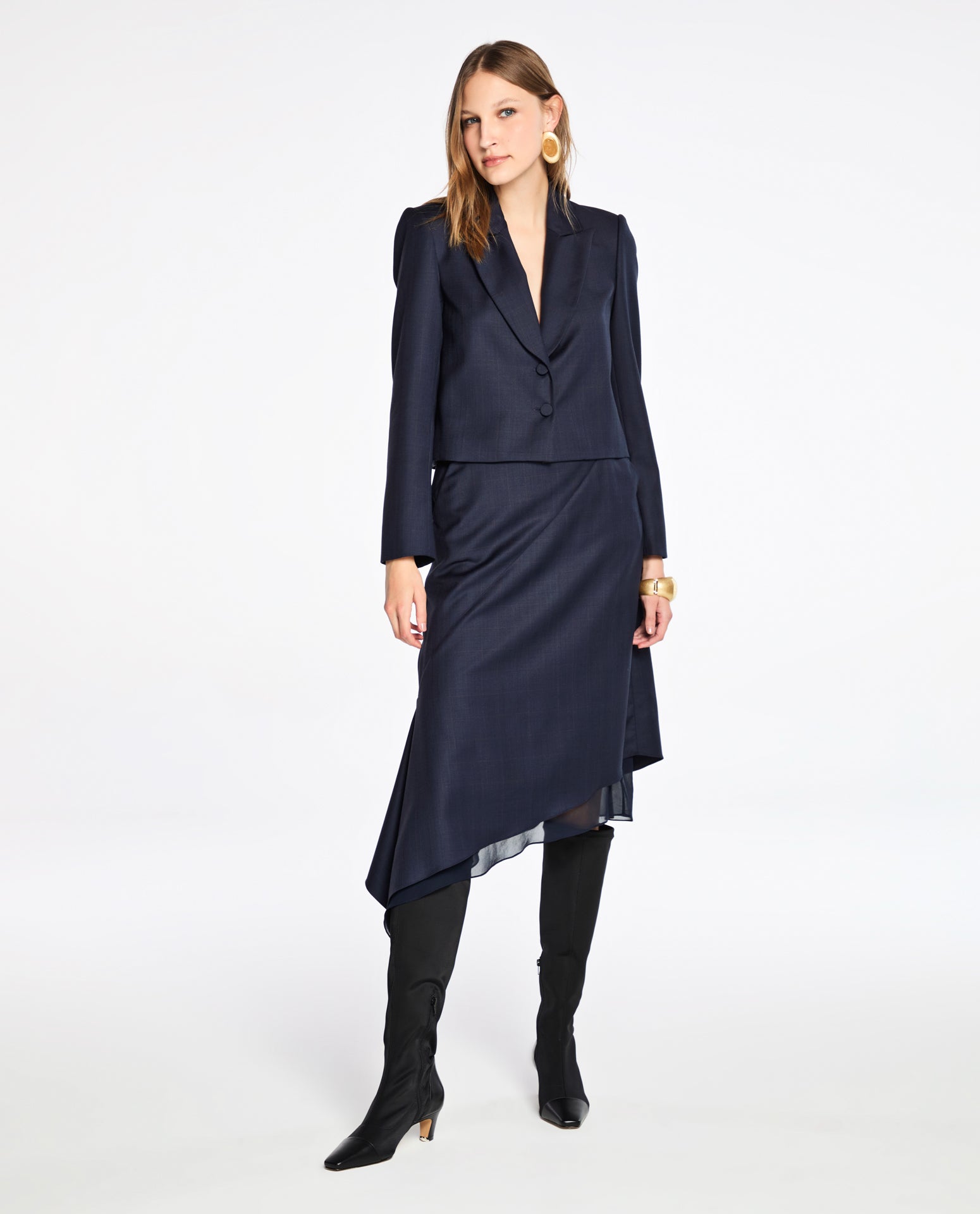 Saia Lafort Assimétrica Lorie Lã