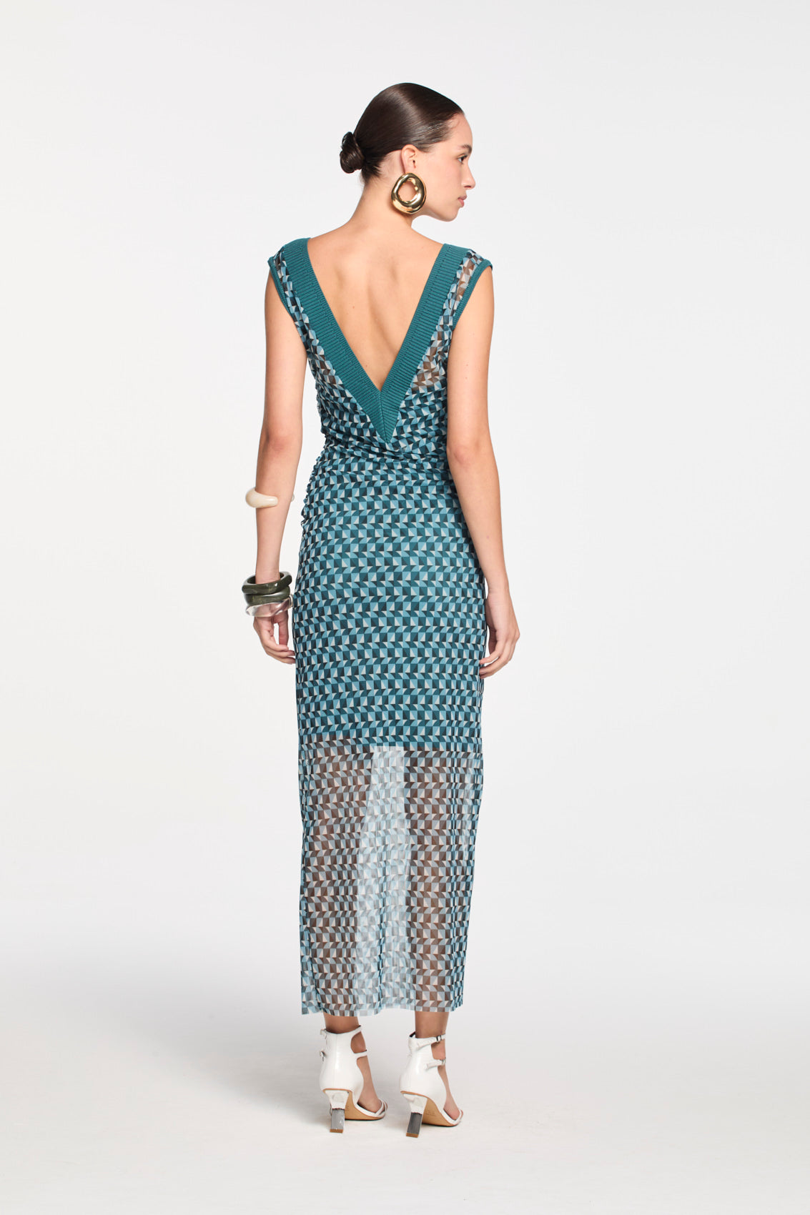 Vestido Lafort Com Tricot Mary Tela Block Estampado