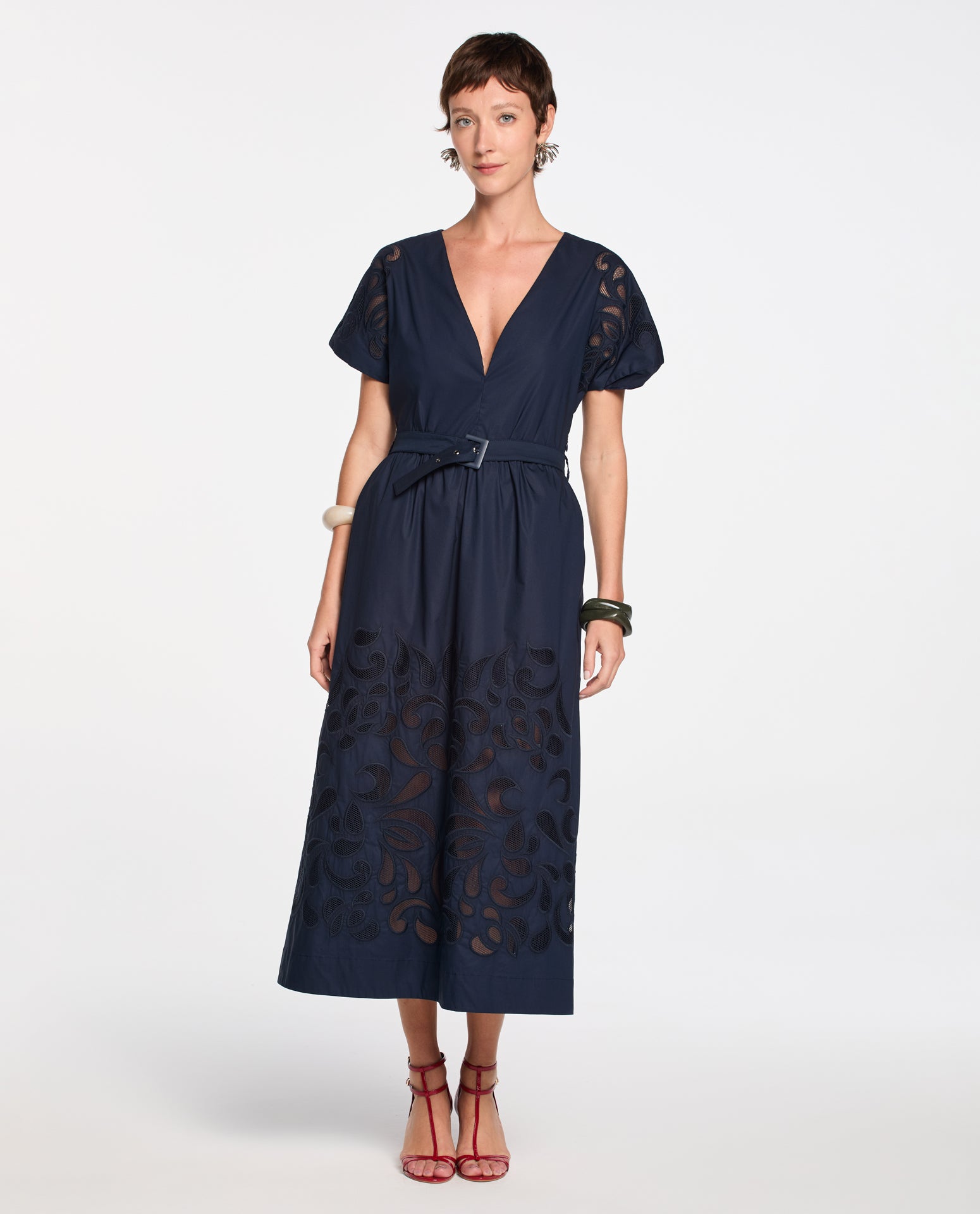 Vestido Lafort Com Bordado Beatriz High Cotton