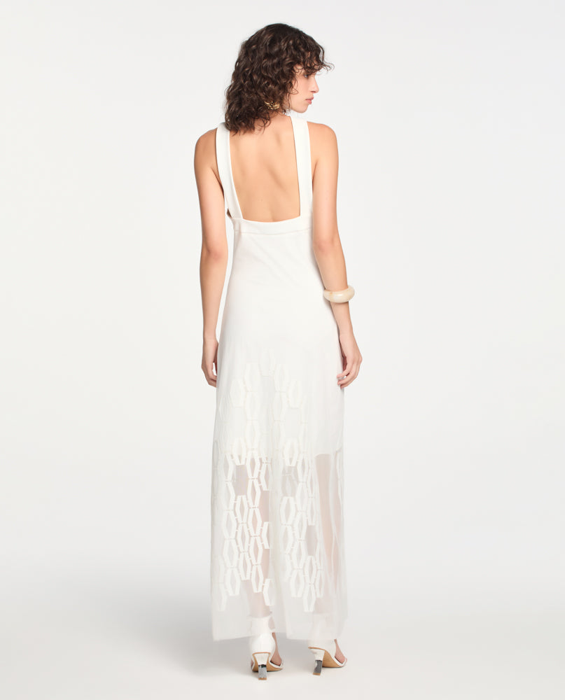 Vestido Lafort Com Aplicação Anita Tela Block