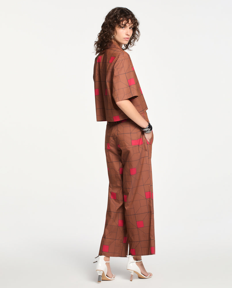 Calca Lafort Reta Carmen High Cotton Estampado