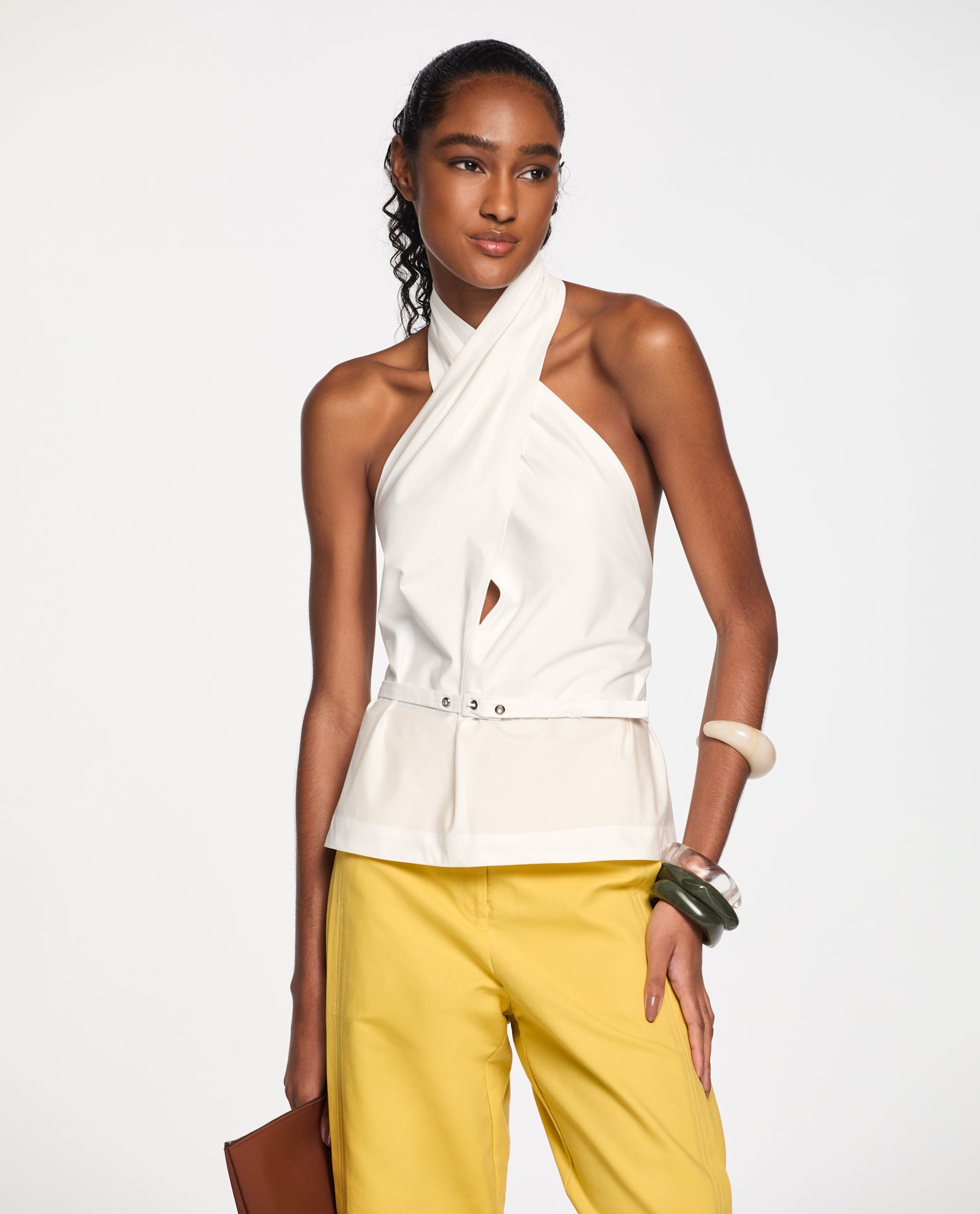 Top Lafort Transpassado Clara High Cotton