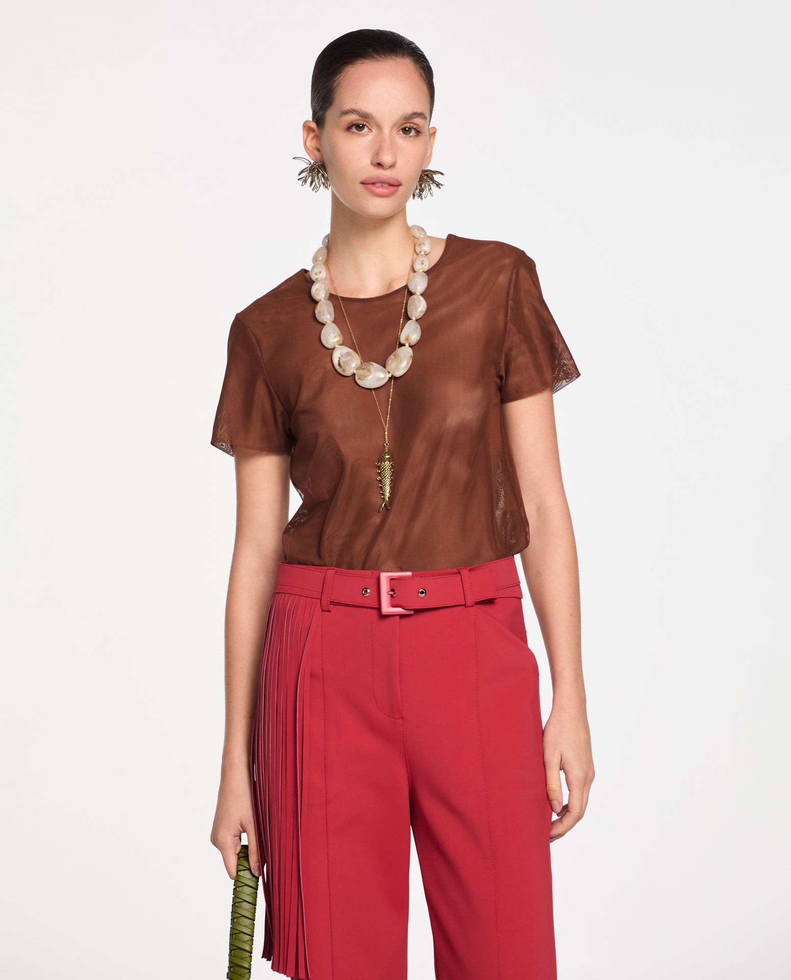 Blusa Lafort Manga Curta Tamires Tela Block