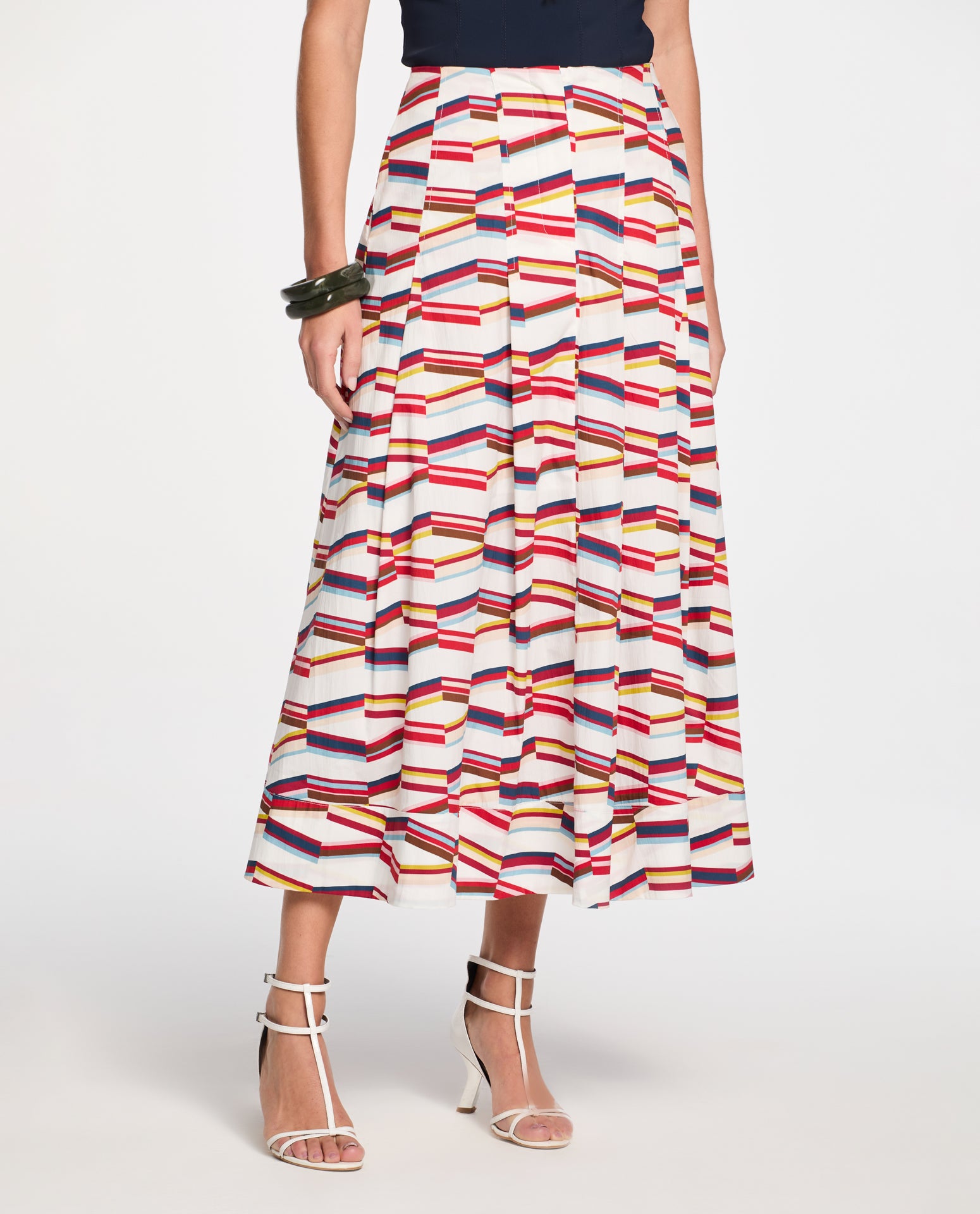 Saia Lafort Midi Carmen High Cotton Estampado