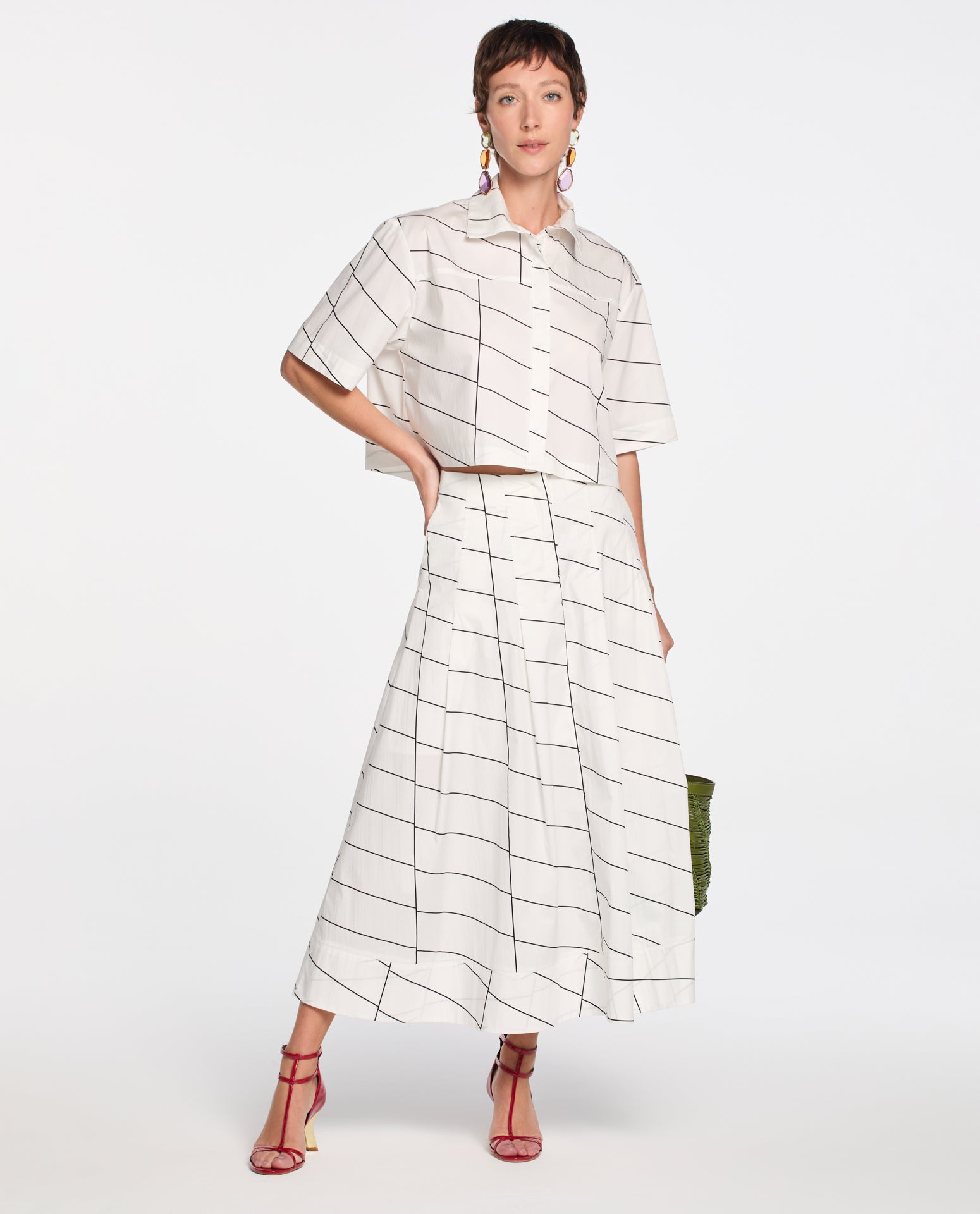 Saia Lafort Midi Carmen High Cotton Estampado