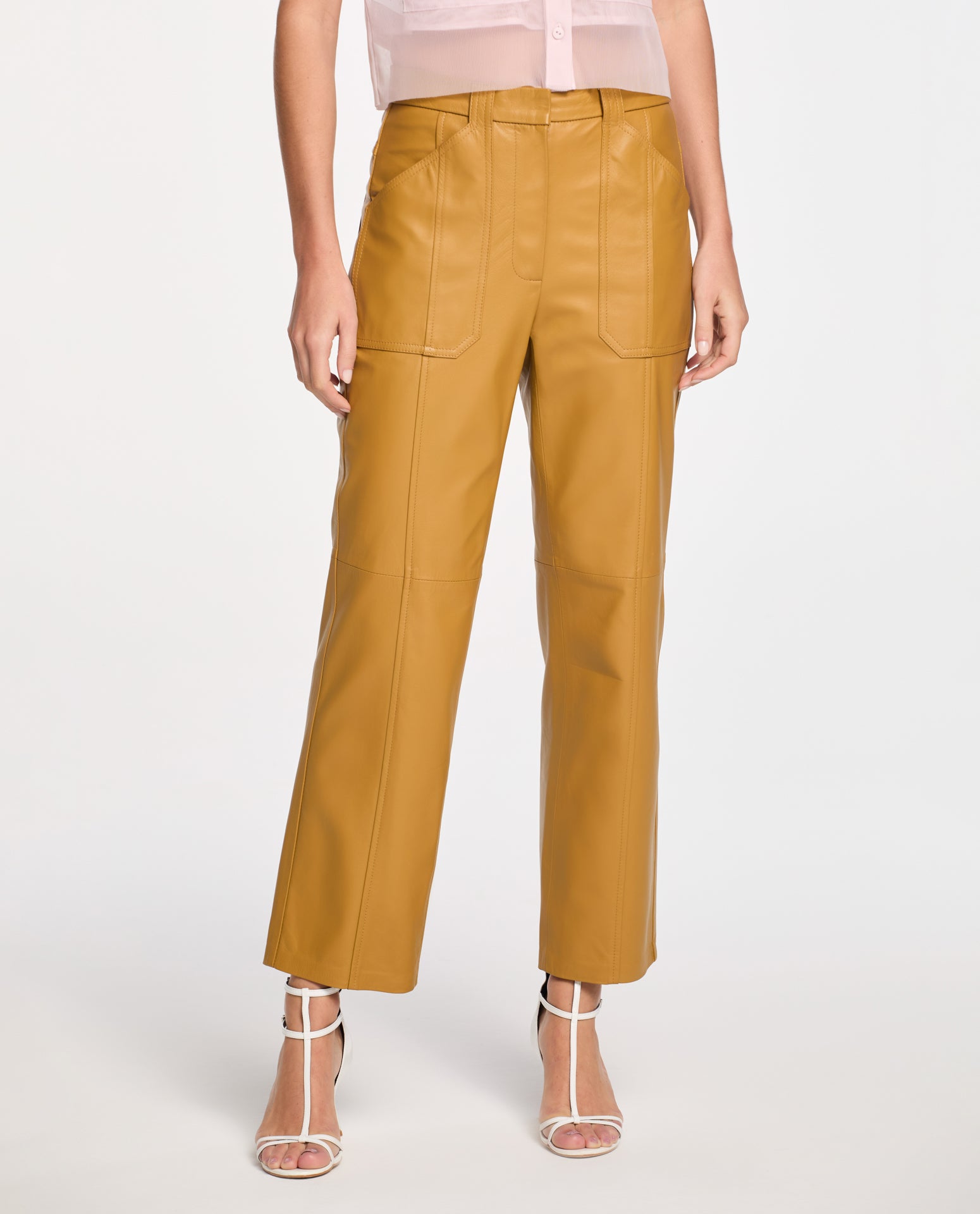Calça Lafort Bolso Mira Couro