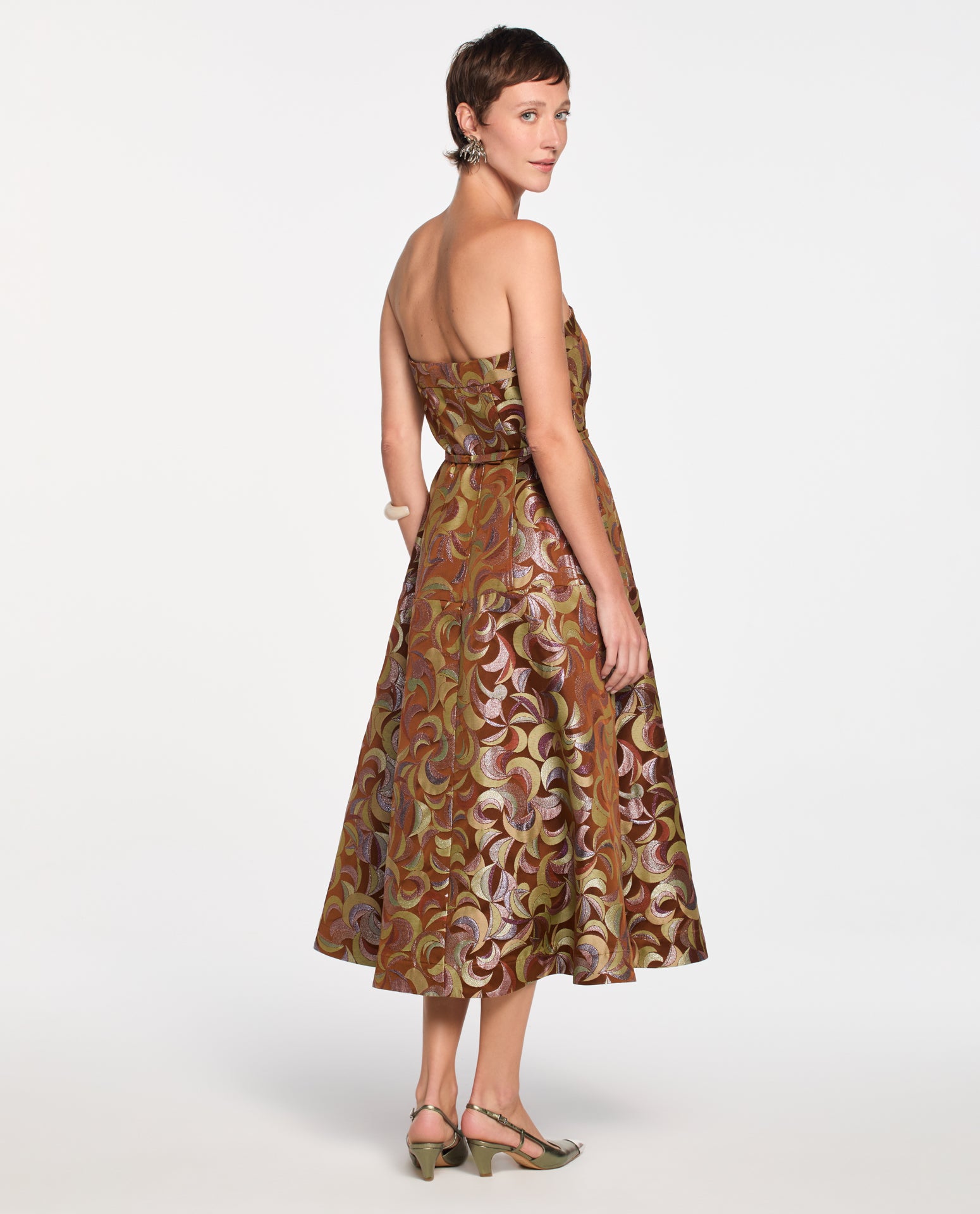 Vestido Lafort Sem Mangas Dolores Jacquard