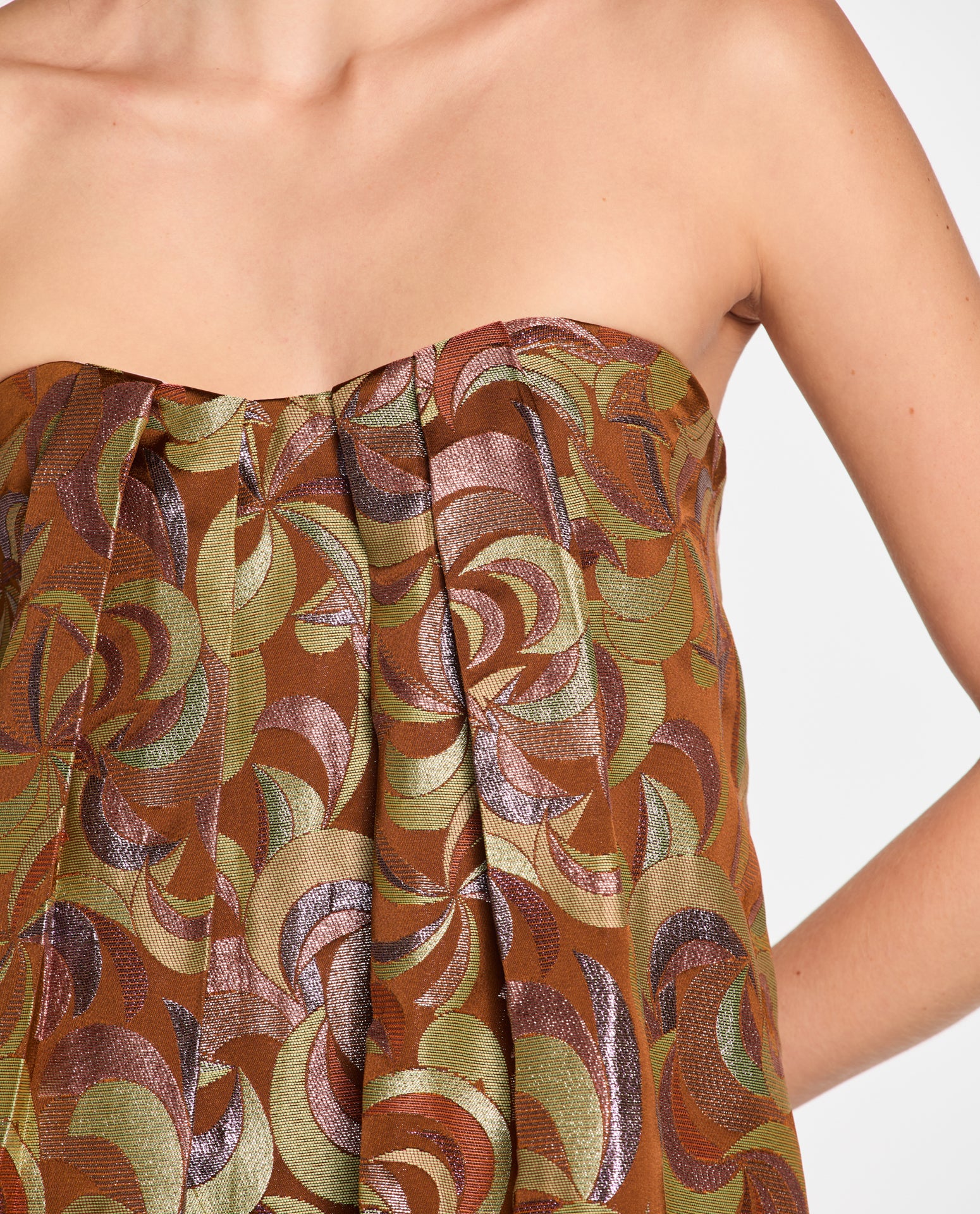 Vestido Lafort Curto Sem Mangas Elaine Jacquard