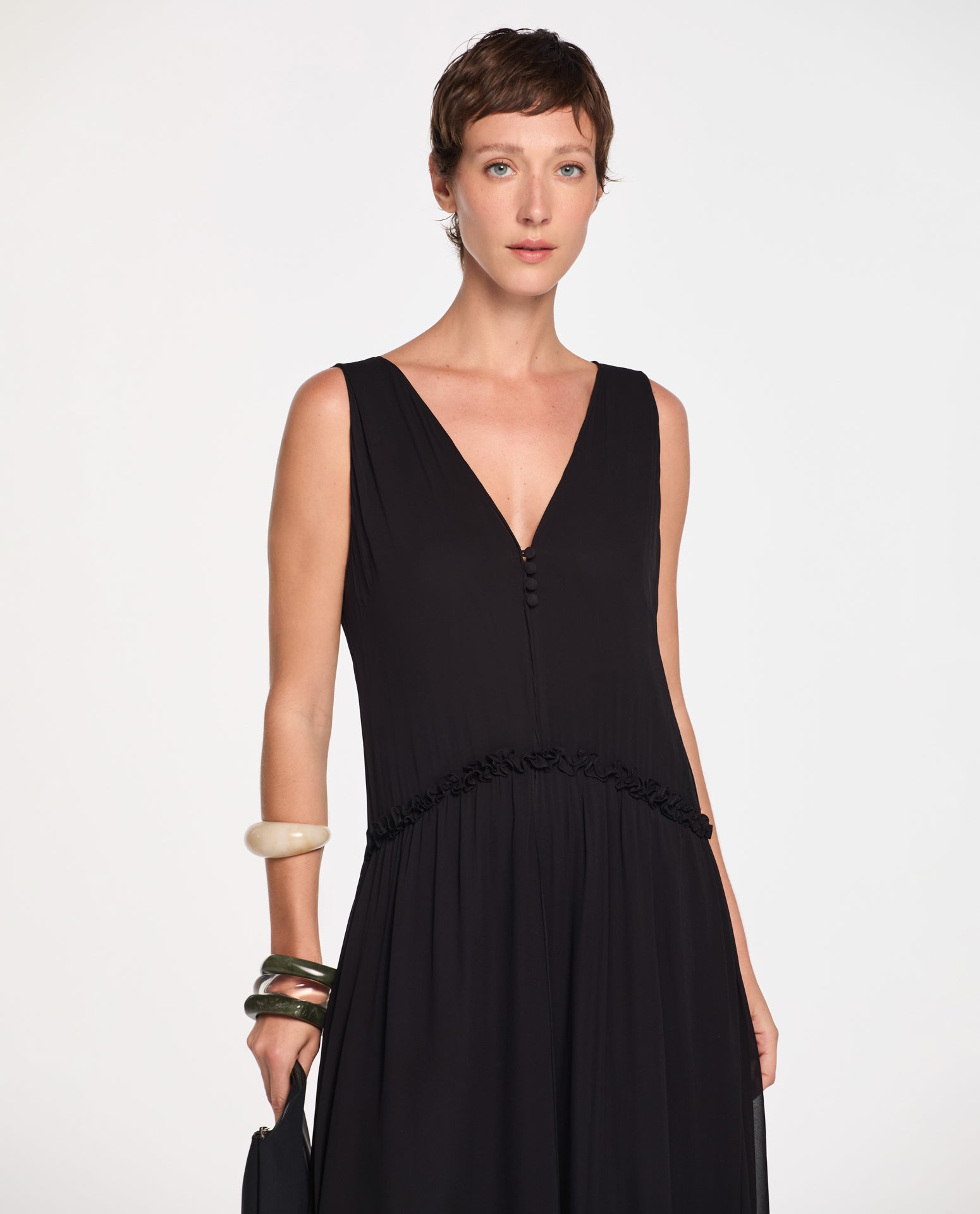 Vestido Lafort Camadas Lenora Georgette