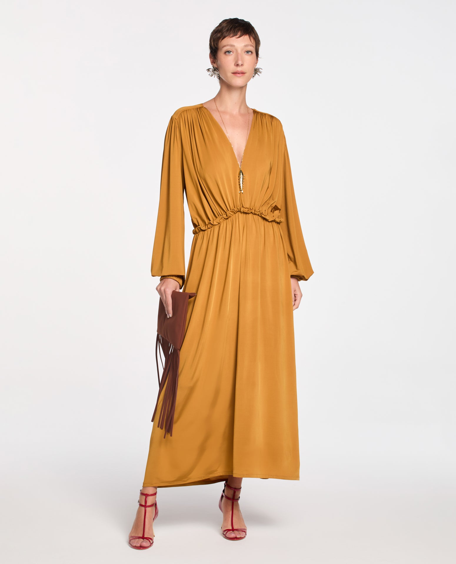 Vestido Lafort Longo V Fefe Malha