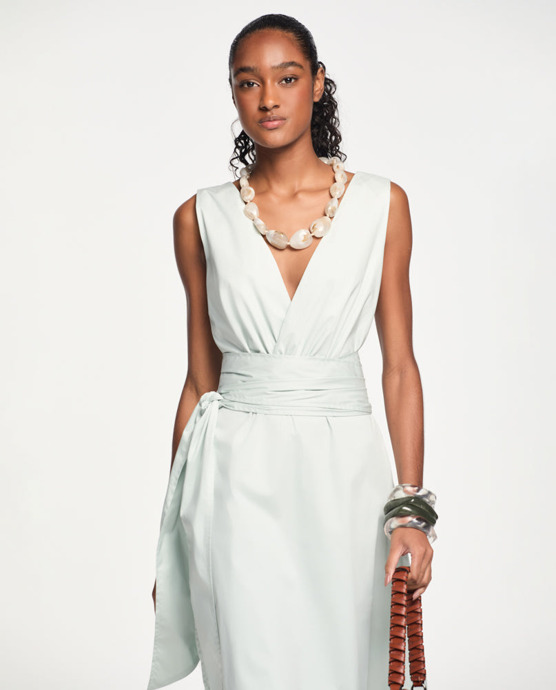 Vestido Lafort Faixa Cintura Marlene Tricoline