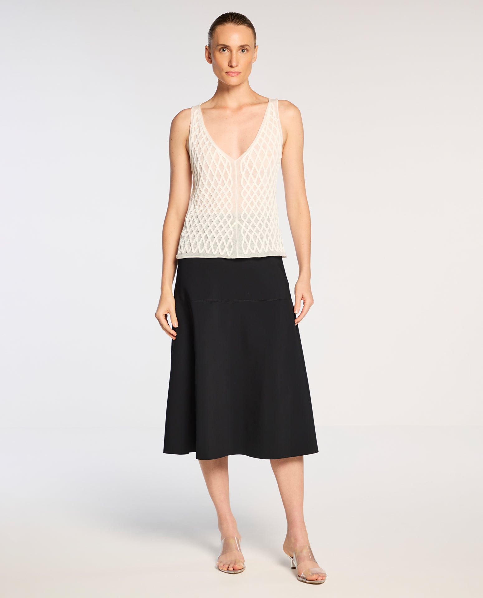 Top Lafort Bordado Layla Teal Block