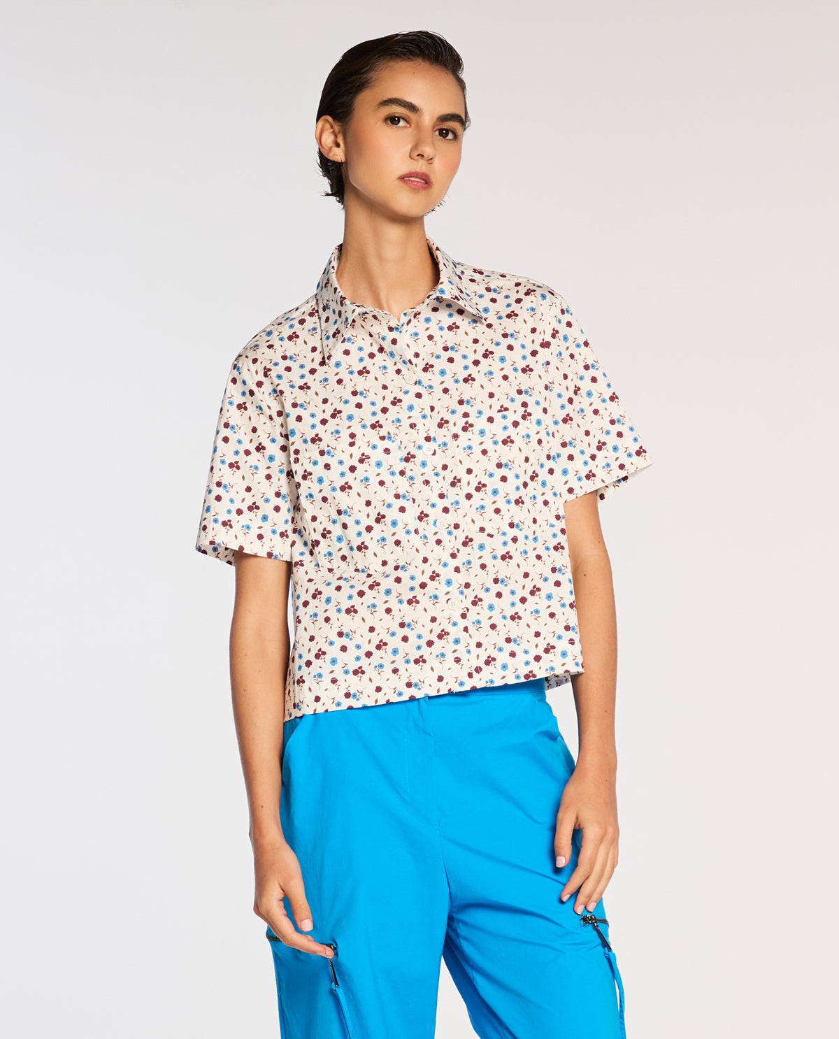 Camisa Lafort Manga Curta Leandra High Cotton Estampado