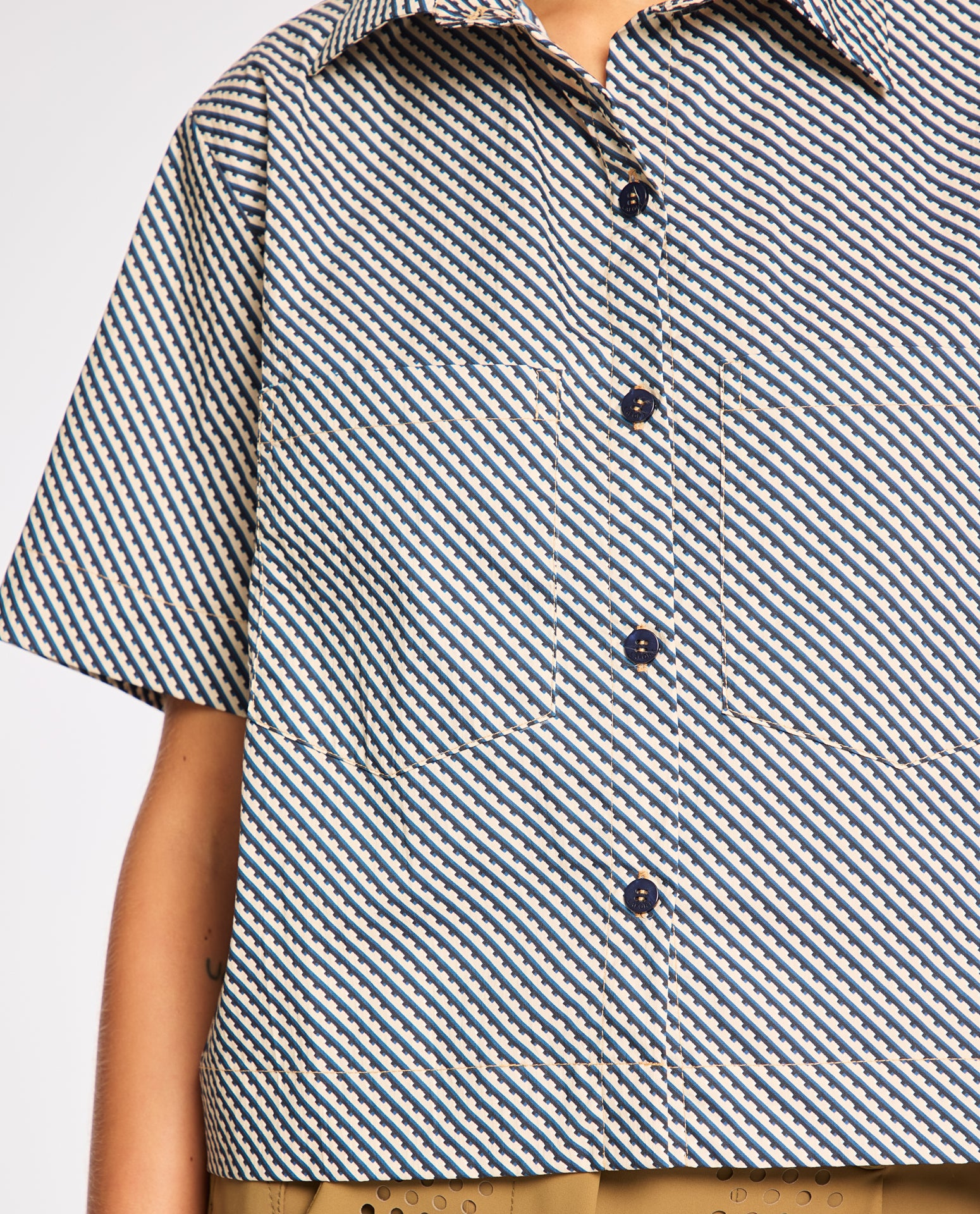 Camisa Lafort Manga Curta Leandra High Cotton Estampado
