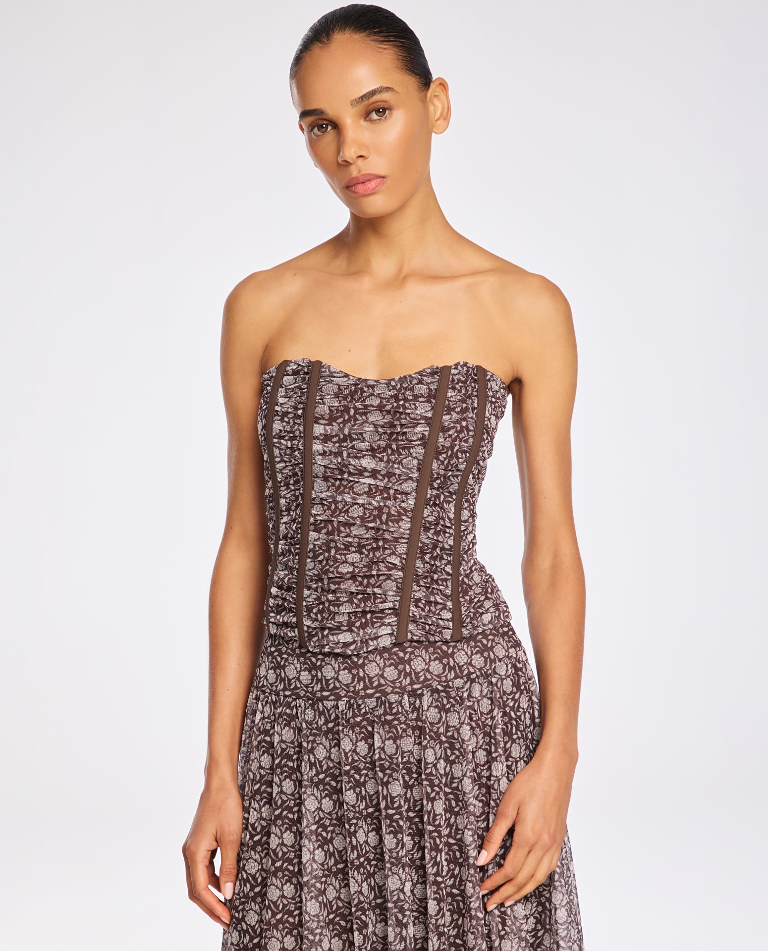 Top Lafort Corset Clara Tela Block Estampada