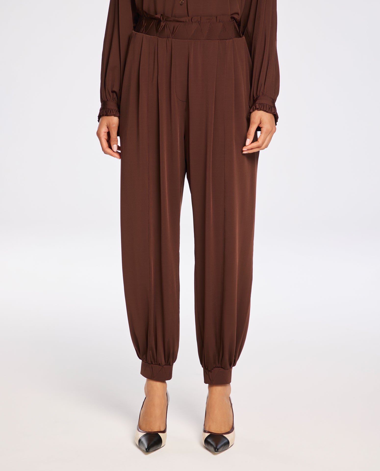 Calça Lafort Com Detalhe Cós Elise Jersey