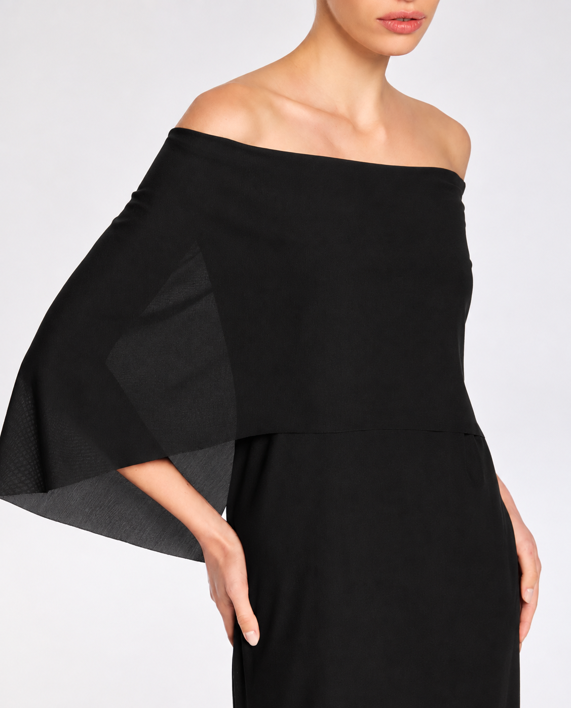 Vestido Lafort Ombro A Ombro Pandora Jersey Block