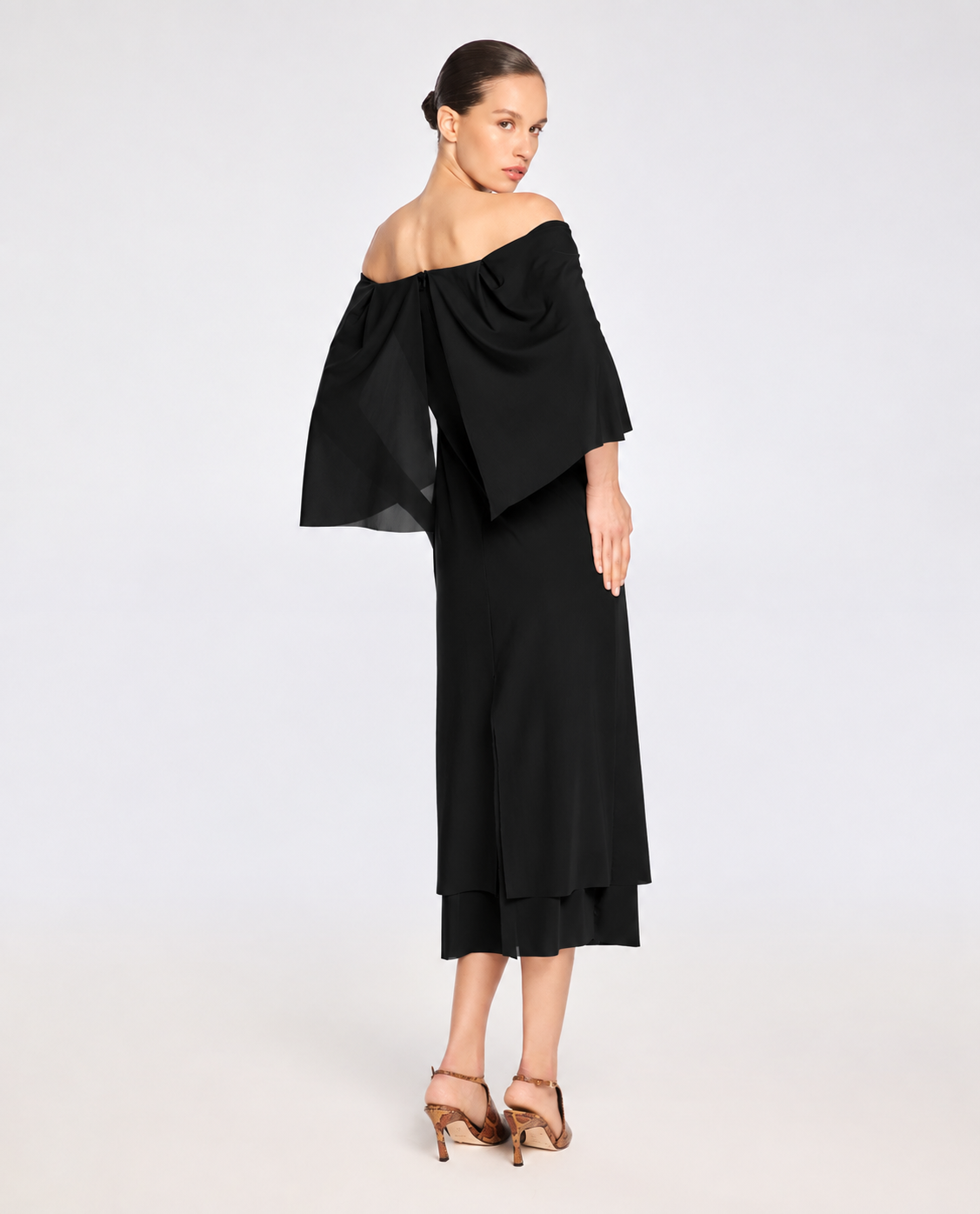 Vestido Lafort Ombro A Ombro Pandora Jersey Block