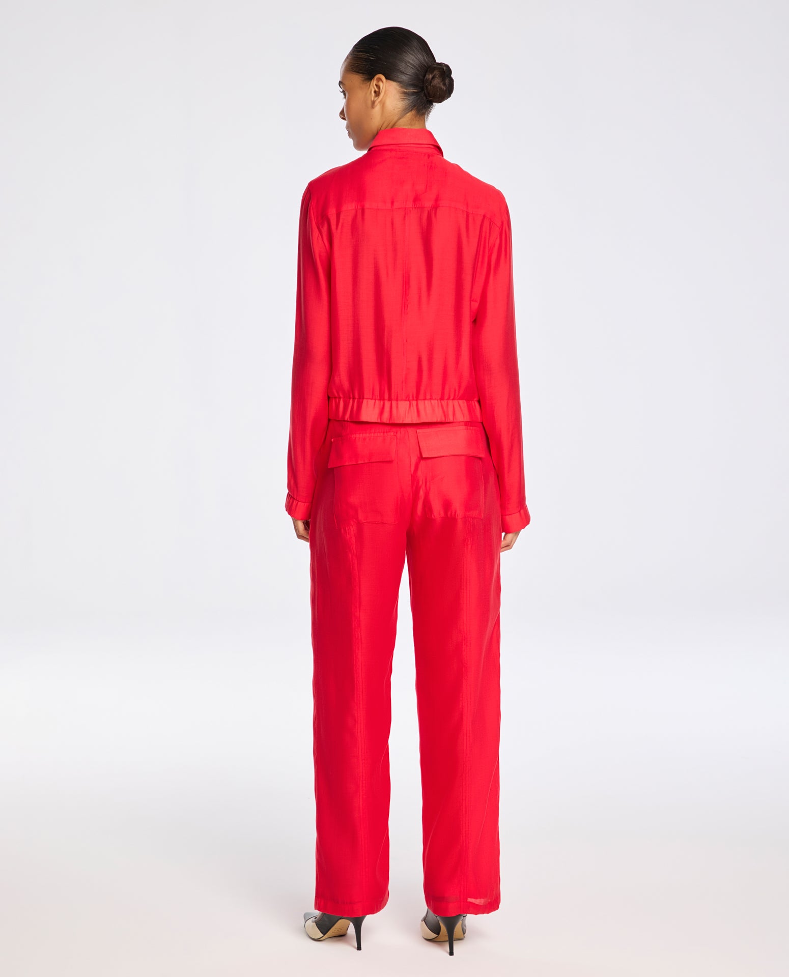 Calça Lafort Com Pespontos Luara Organza