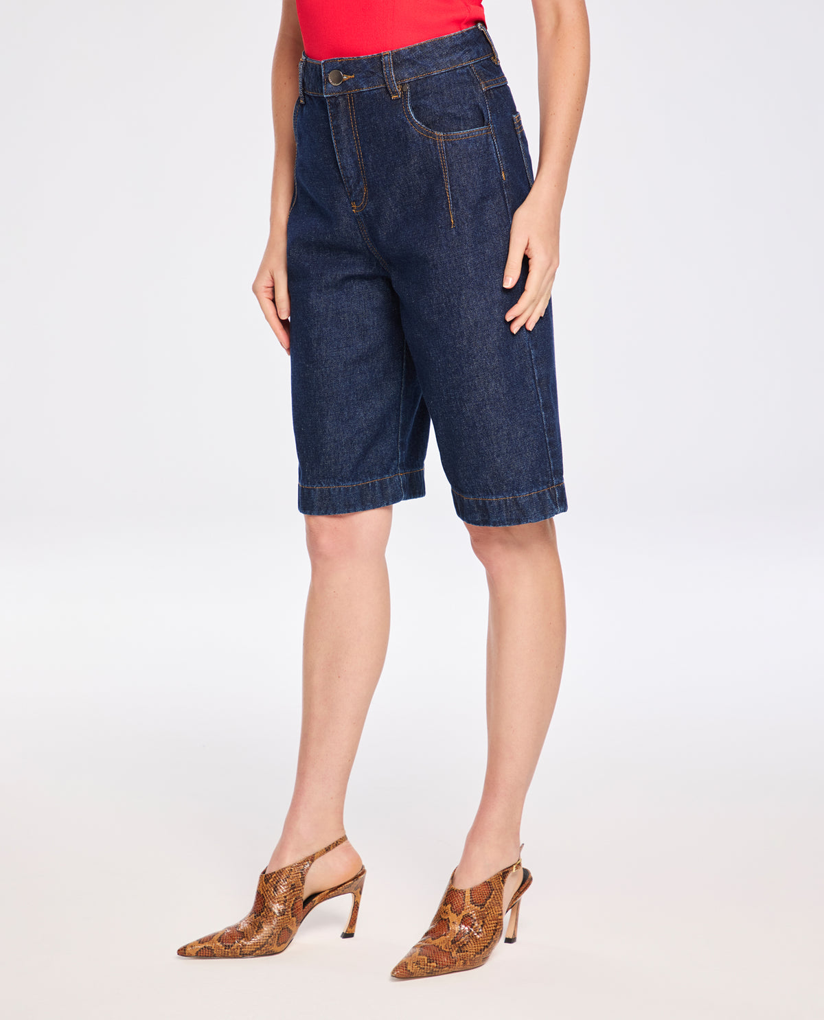 Bermuda Lafort Com Pences Ayra Jeans