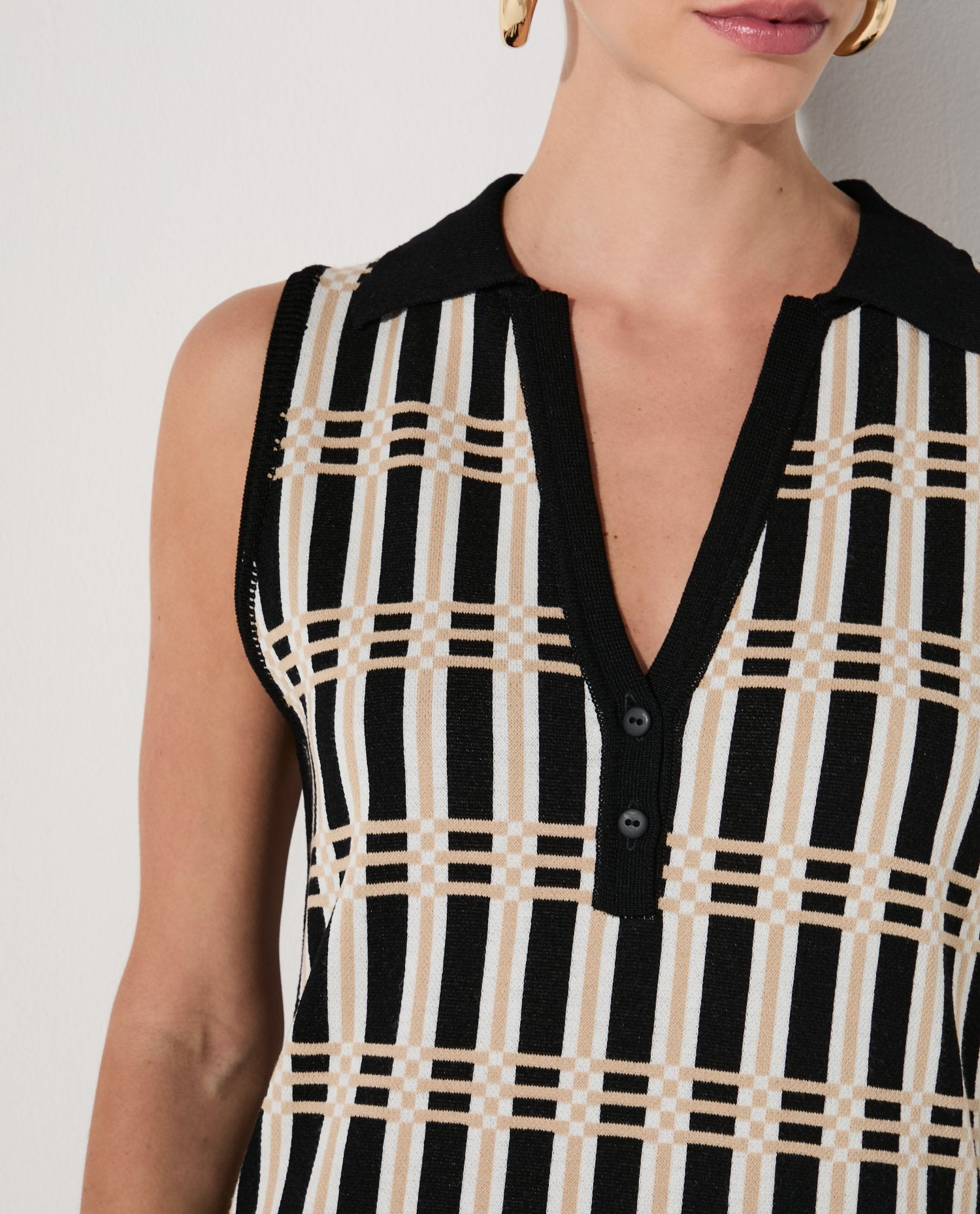 Vestido Lafort Gola Polo Giannina Tricot