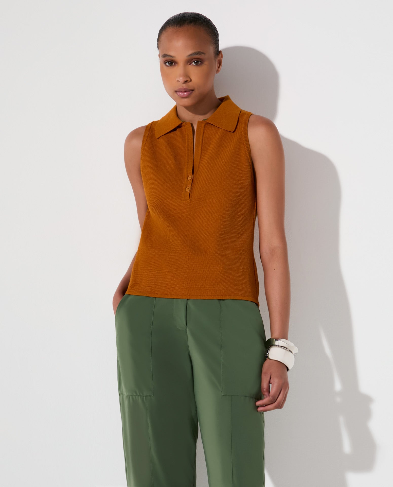 Blusa Lafort Gola Polo Catarina Tricot