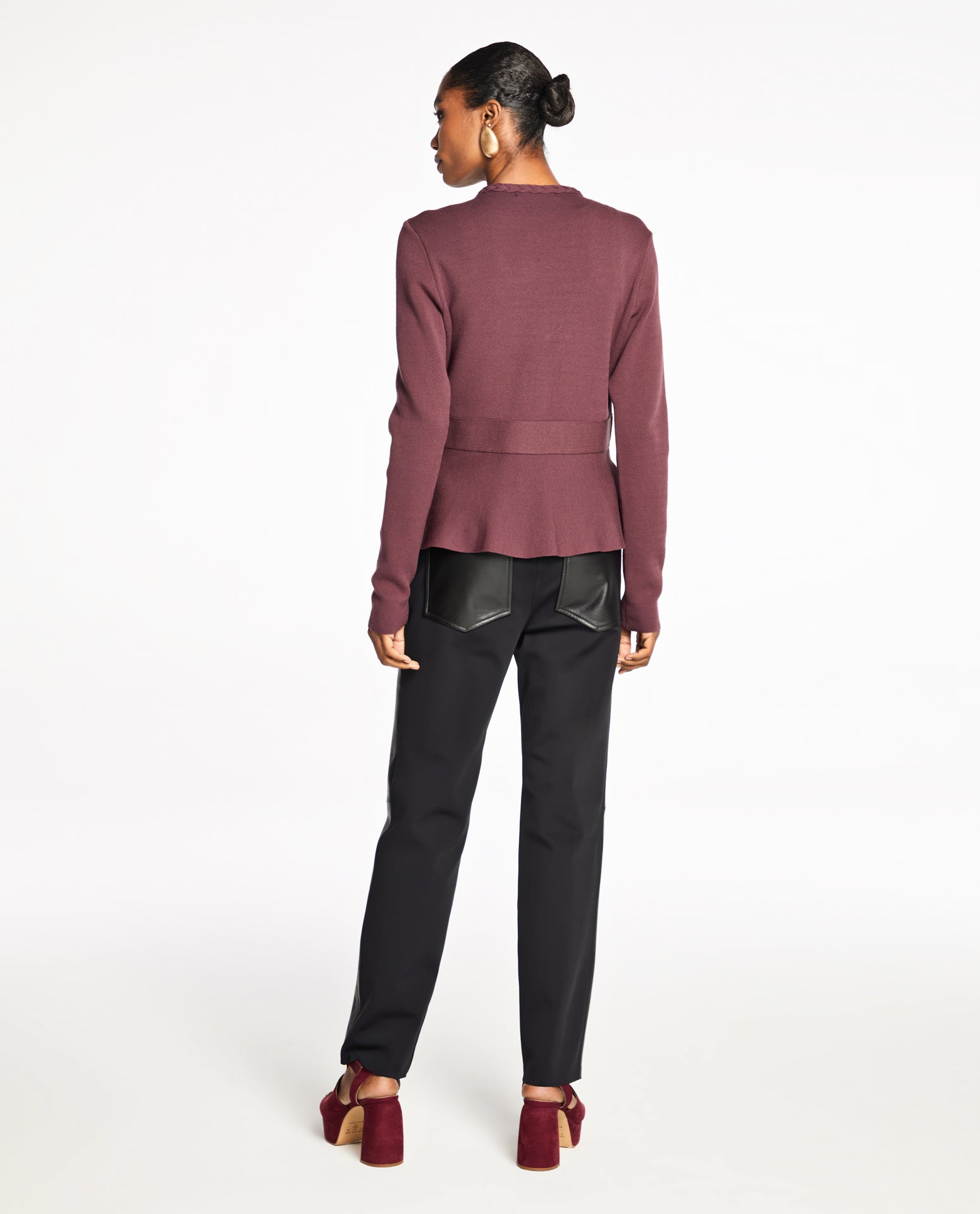 Casaco Lafort Com Peplum Alexandra Tricot