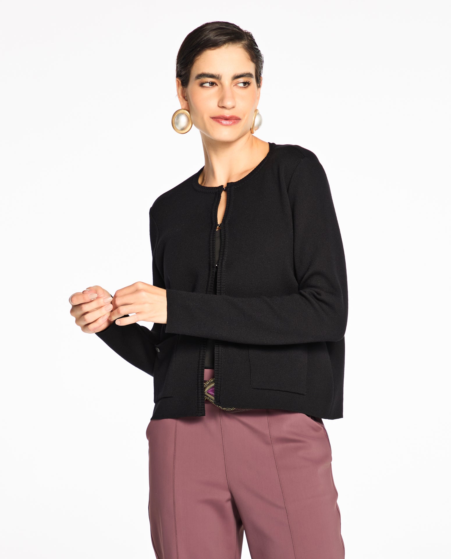 Casaco Lafort Com Bolsos Cibele Tricot