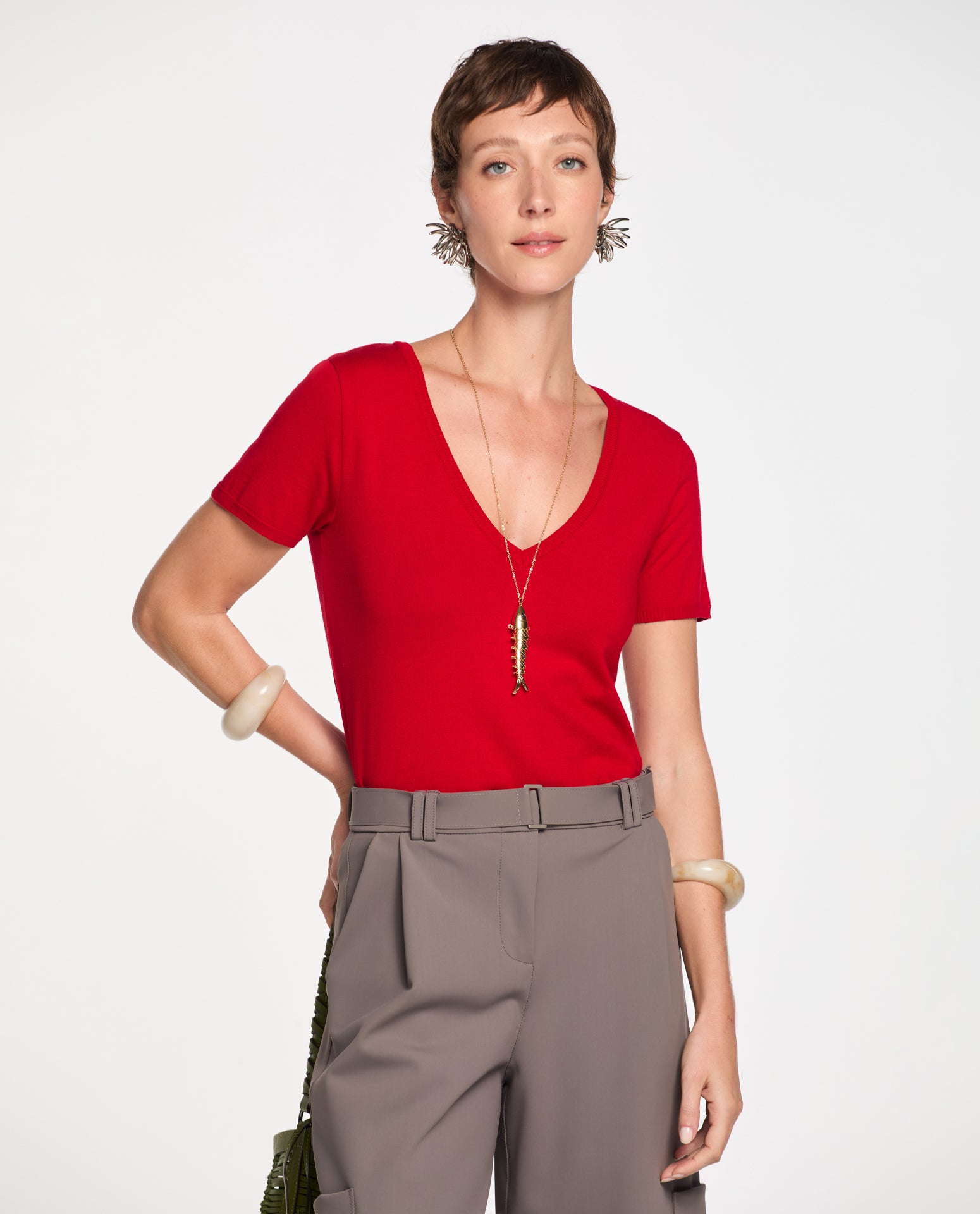 Blusa Lafort Decote V Heloísa Tricot